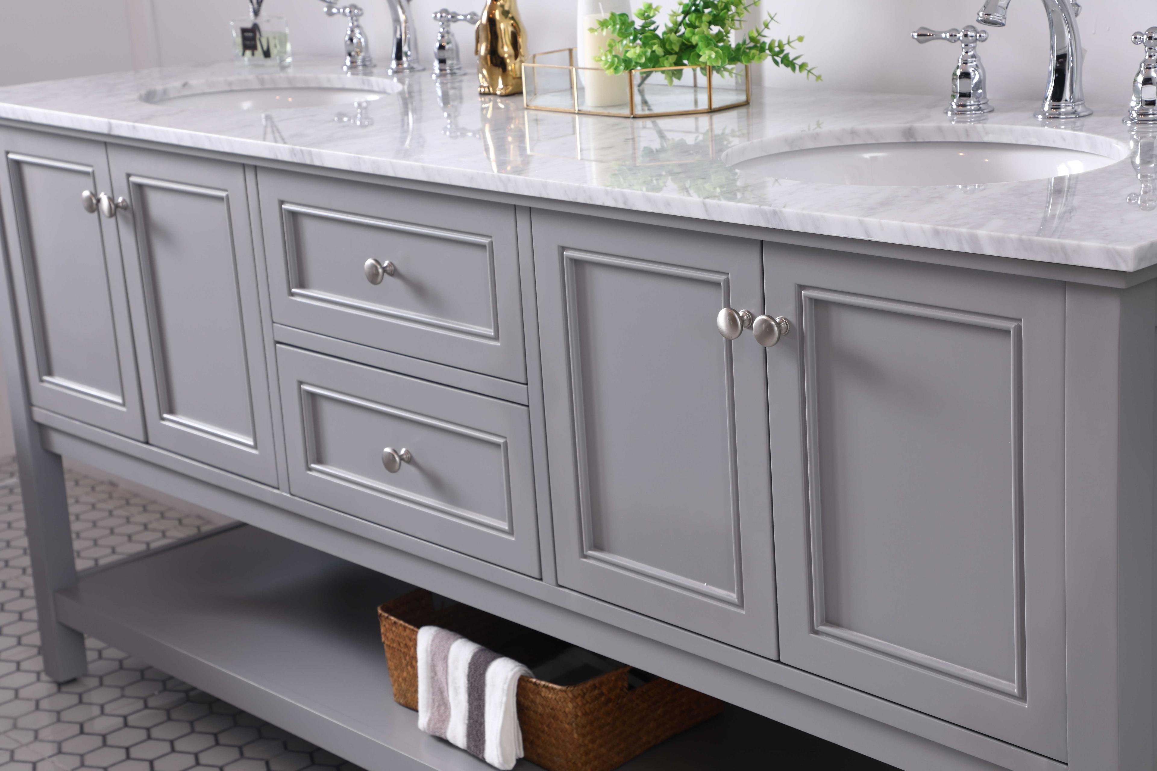 Elegant Lighting Metropolis Grey 72" Vanity