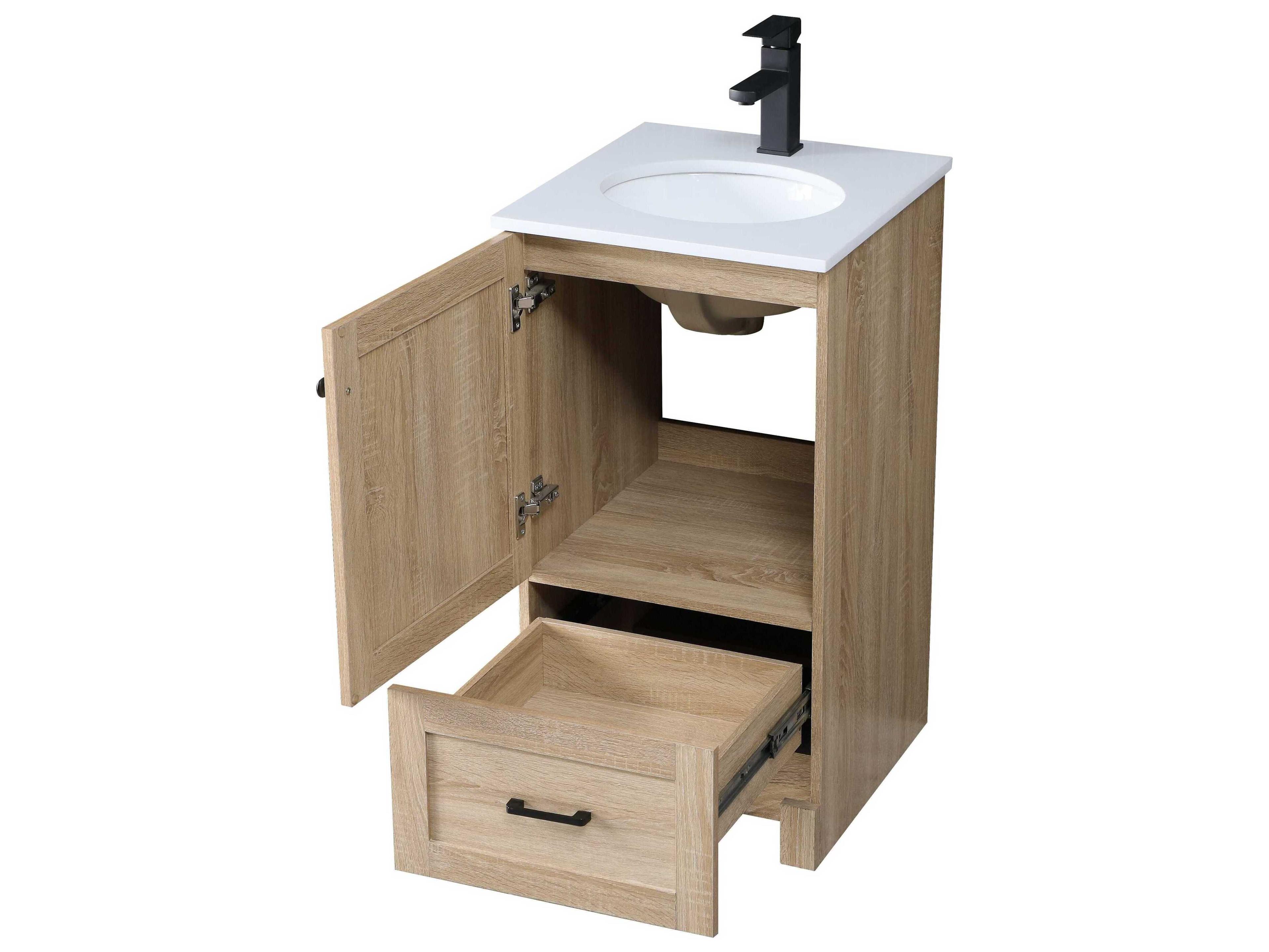 Elegant Lighting Soma 18" Mango Wood Vanity