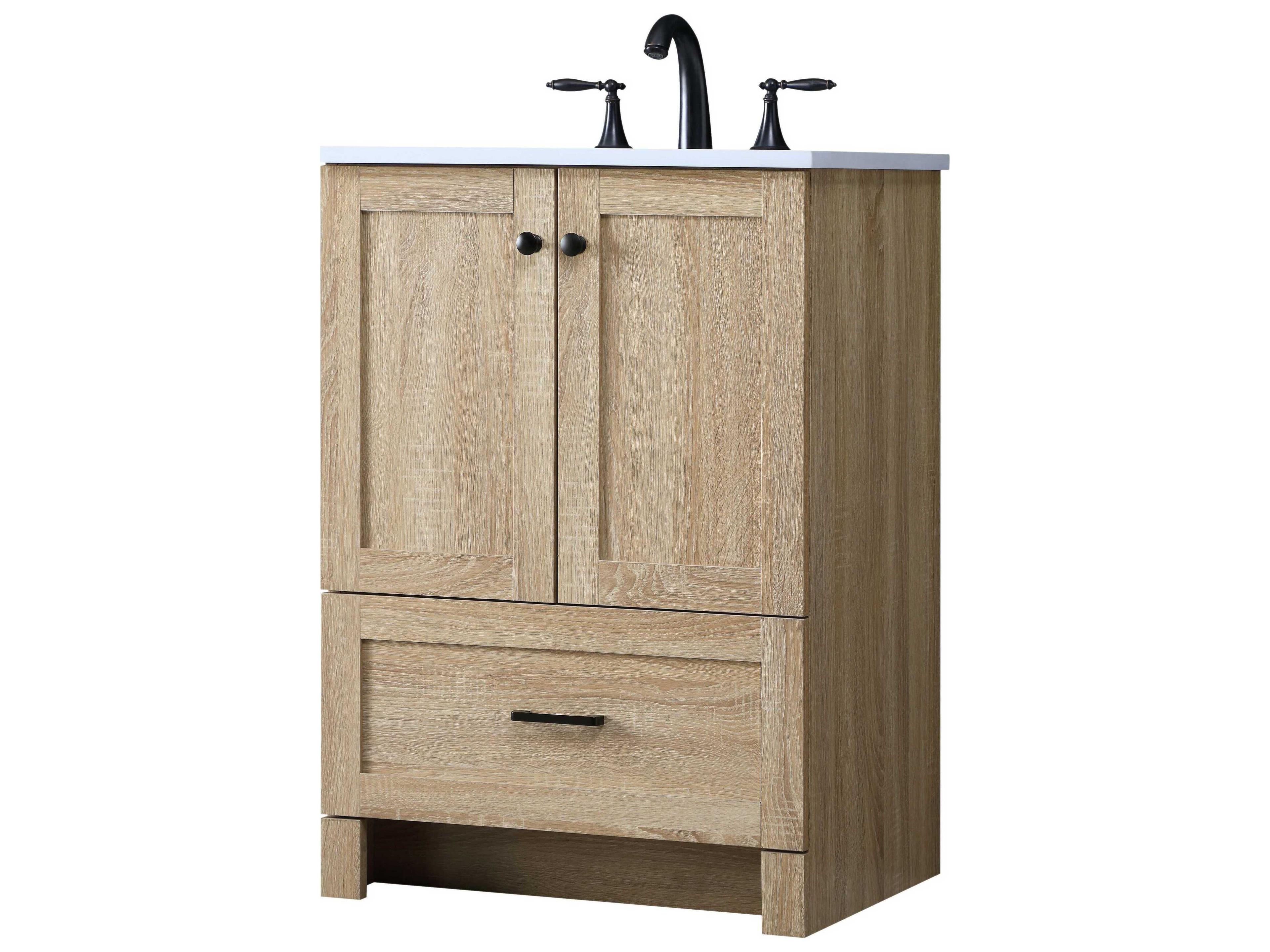 Elegant Lighting Soma 24" Mango Wood Vanity