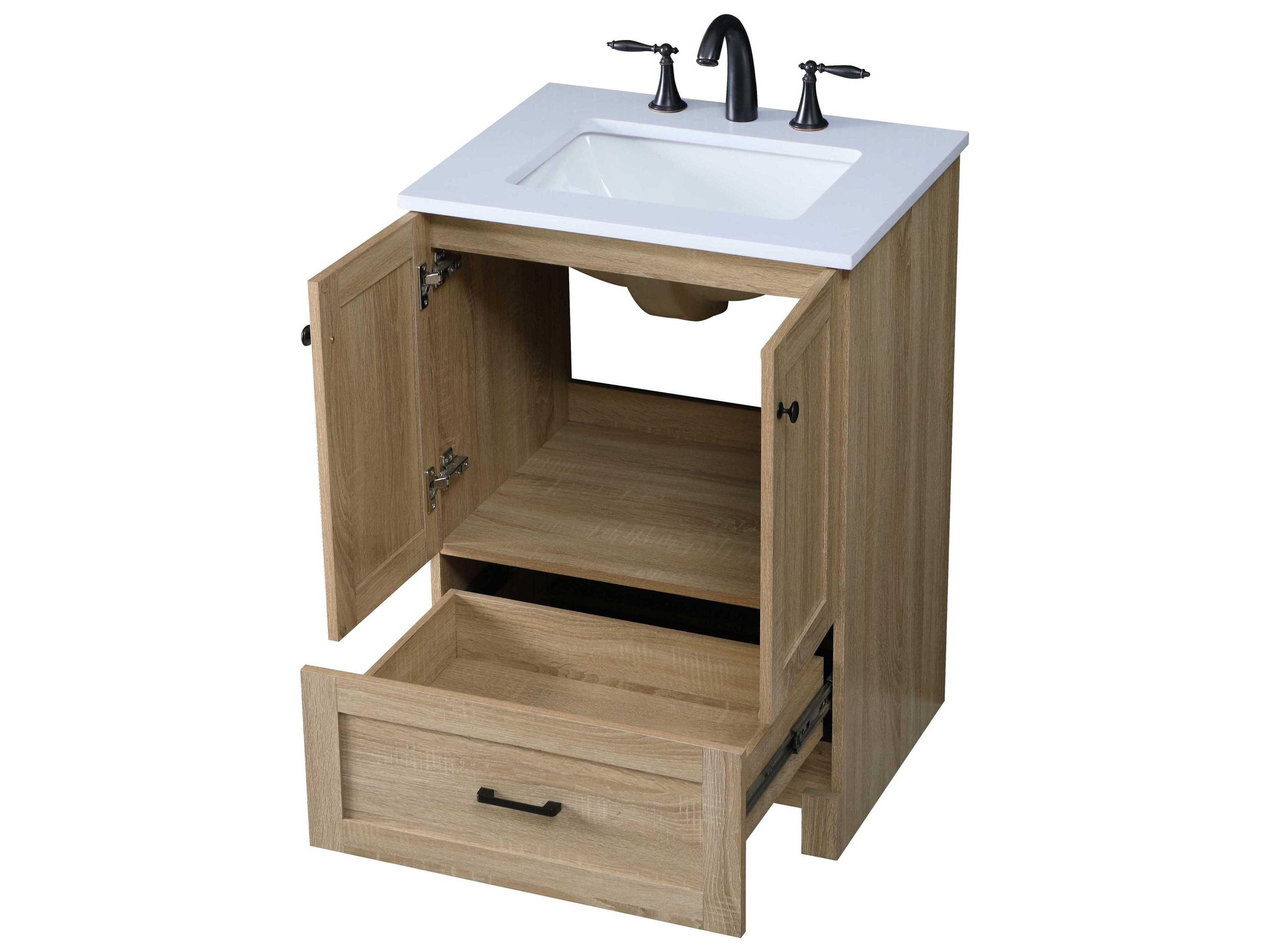 Elegant Lighting Soma 24" Mango Wood Vanity