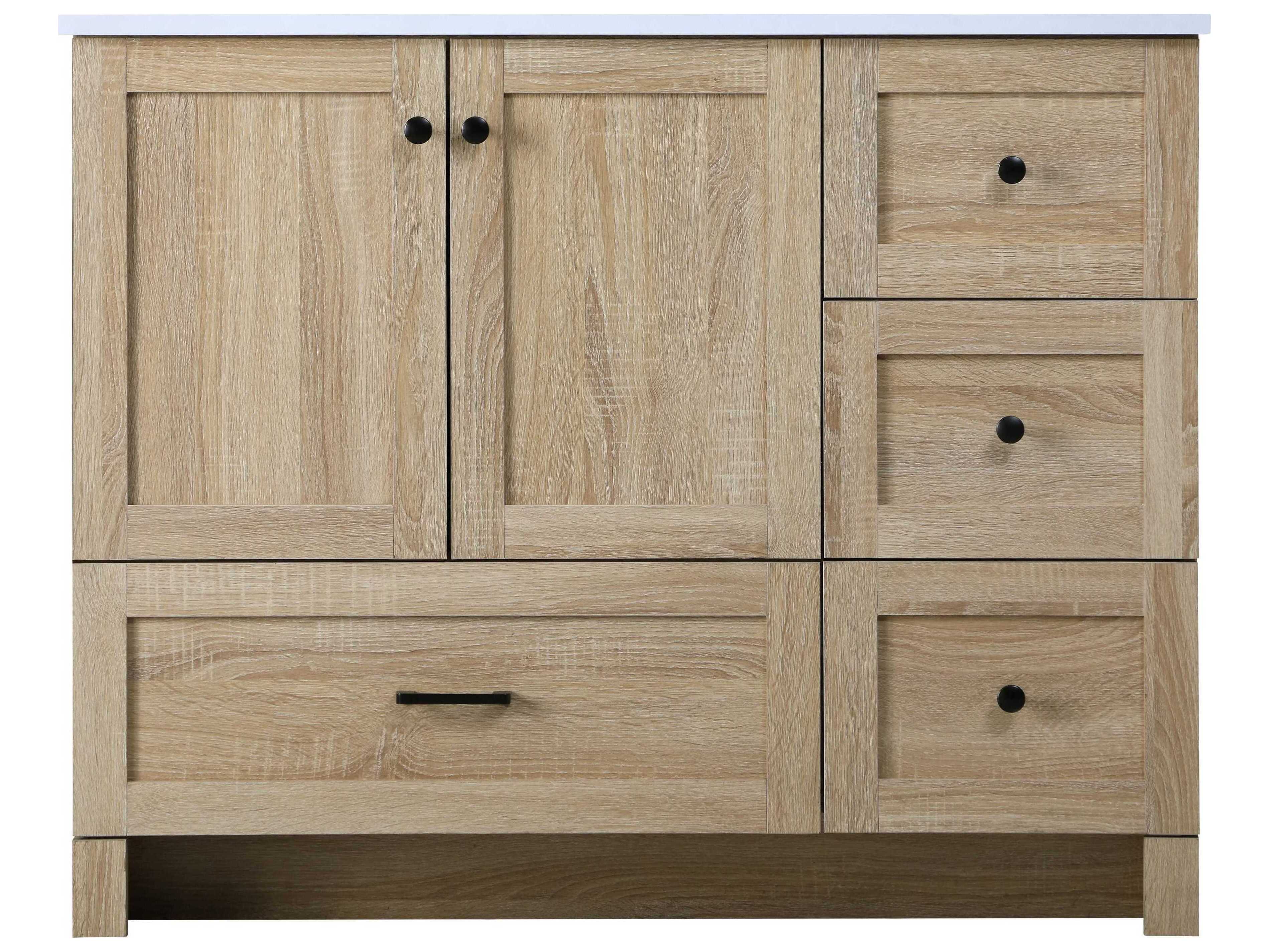 Elegant Lighting Soma 42" Mango Wood Vanity