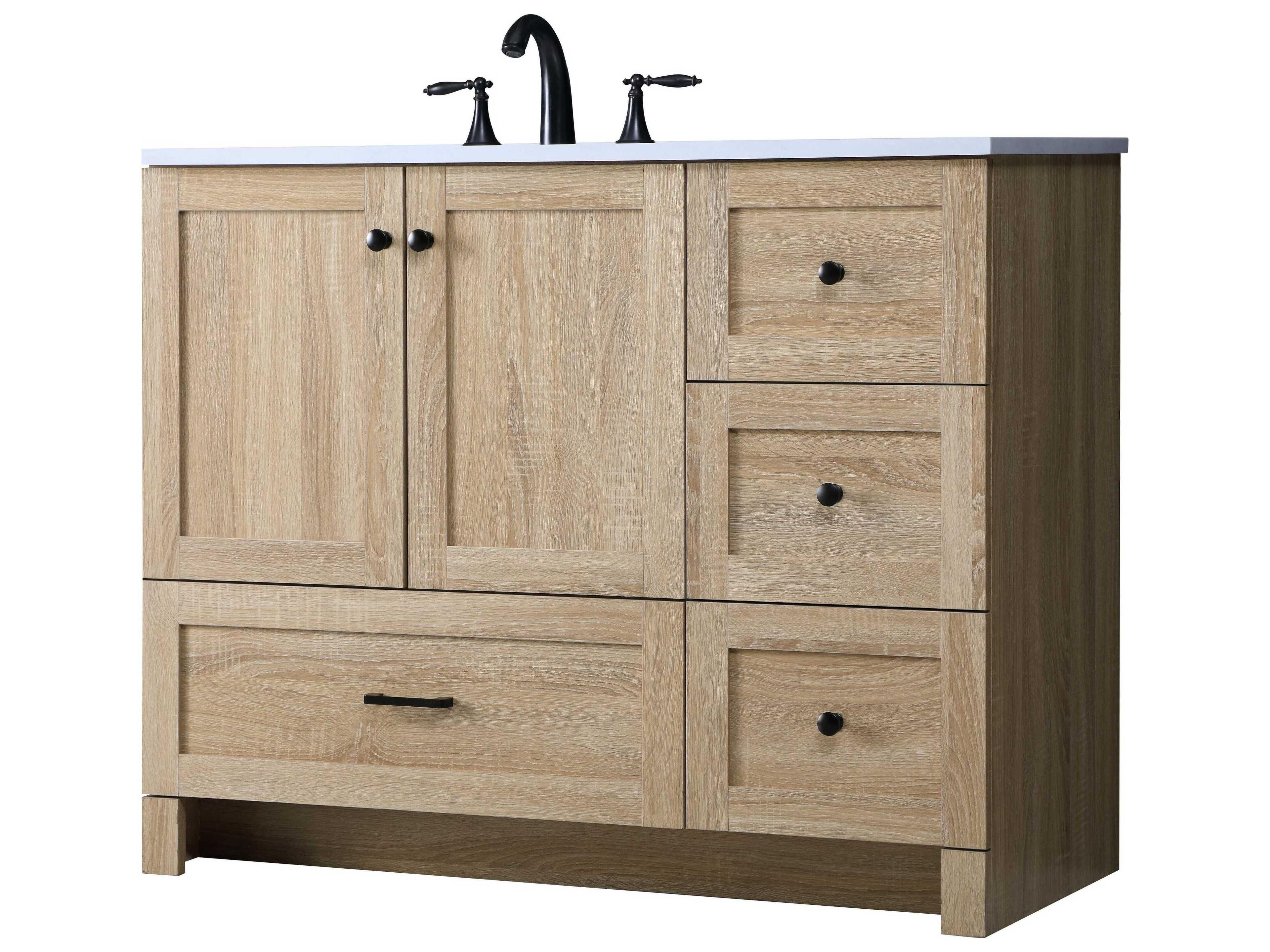 Elegant Lighting Soma 42" Mango Wood Vanity