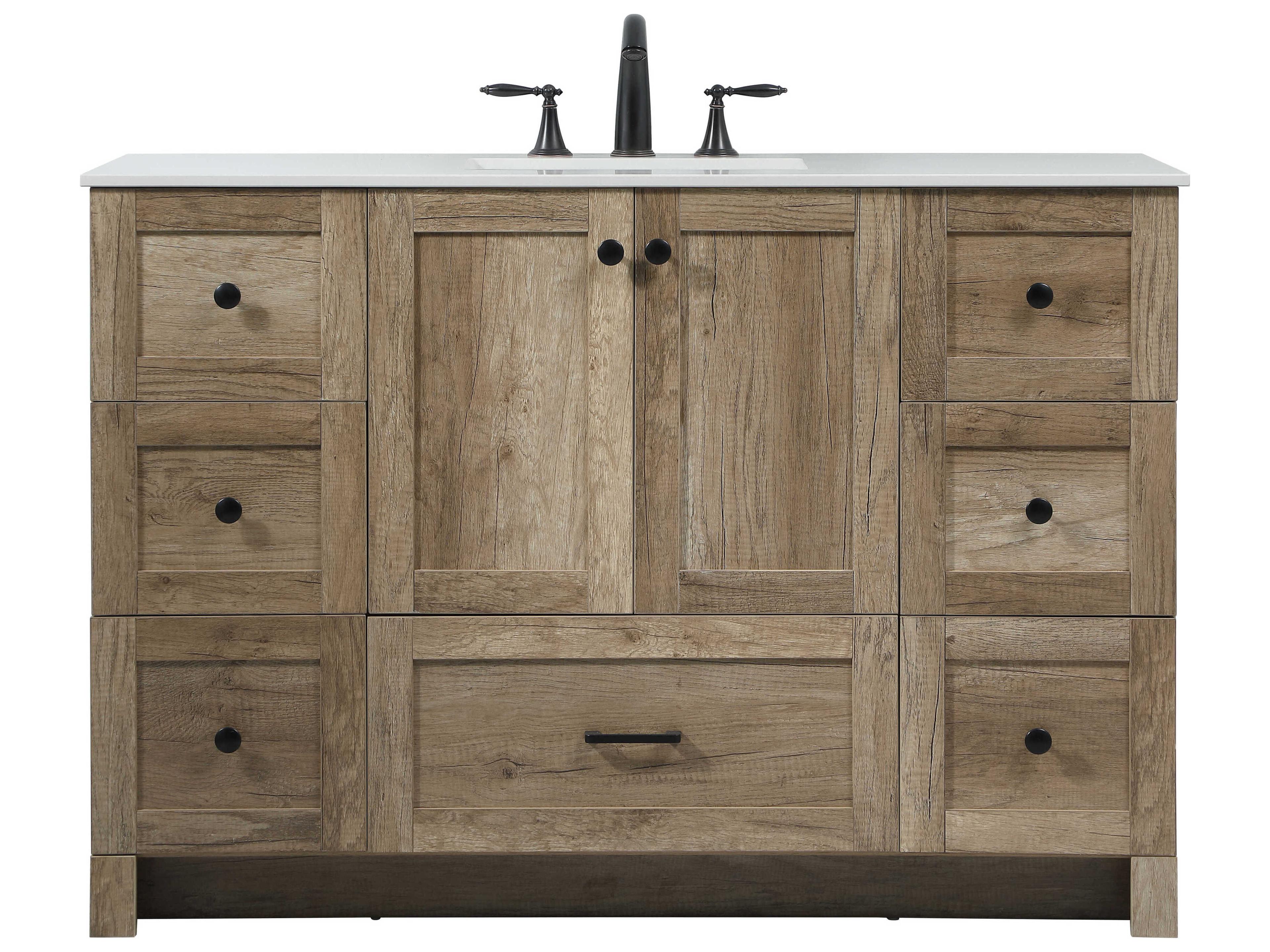 Elegant Lighting Soma Natural Oak 48" Vanity