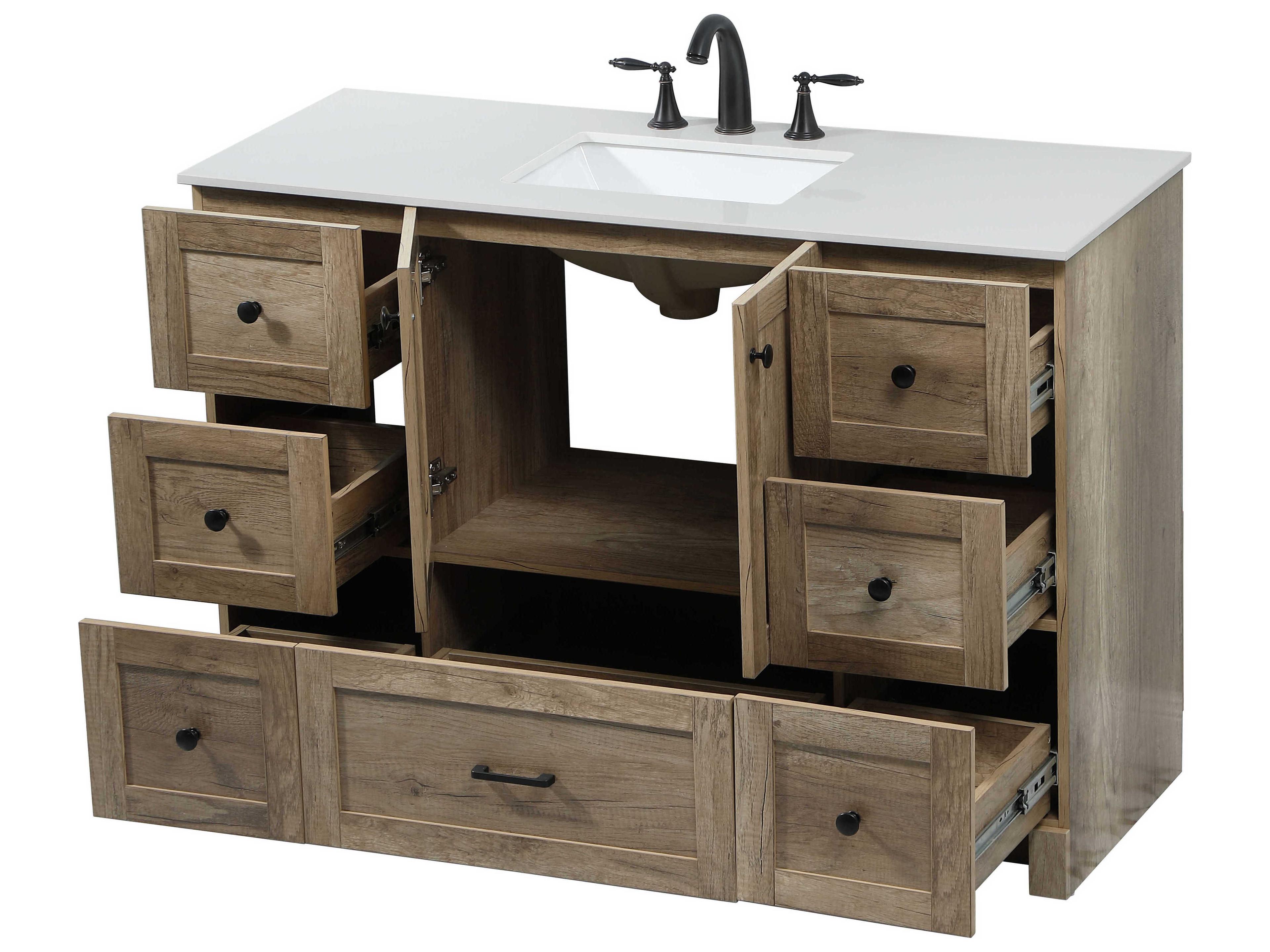 Elegant Lighting Soma Natural Oak 48" Vanity