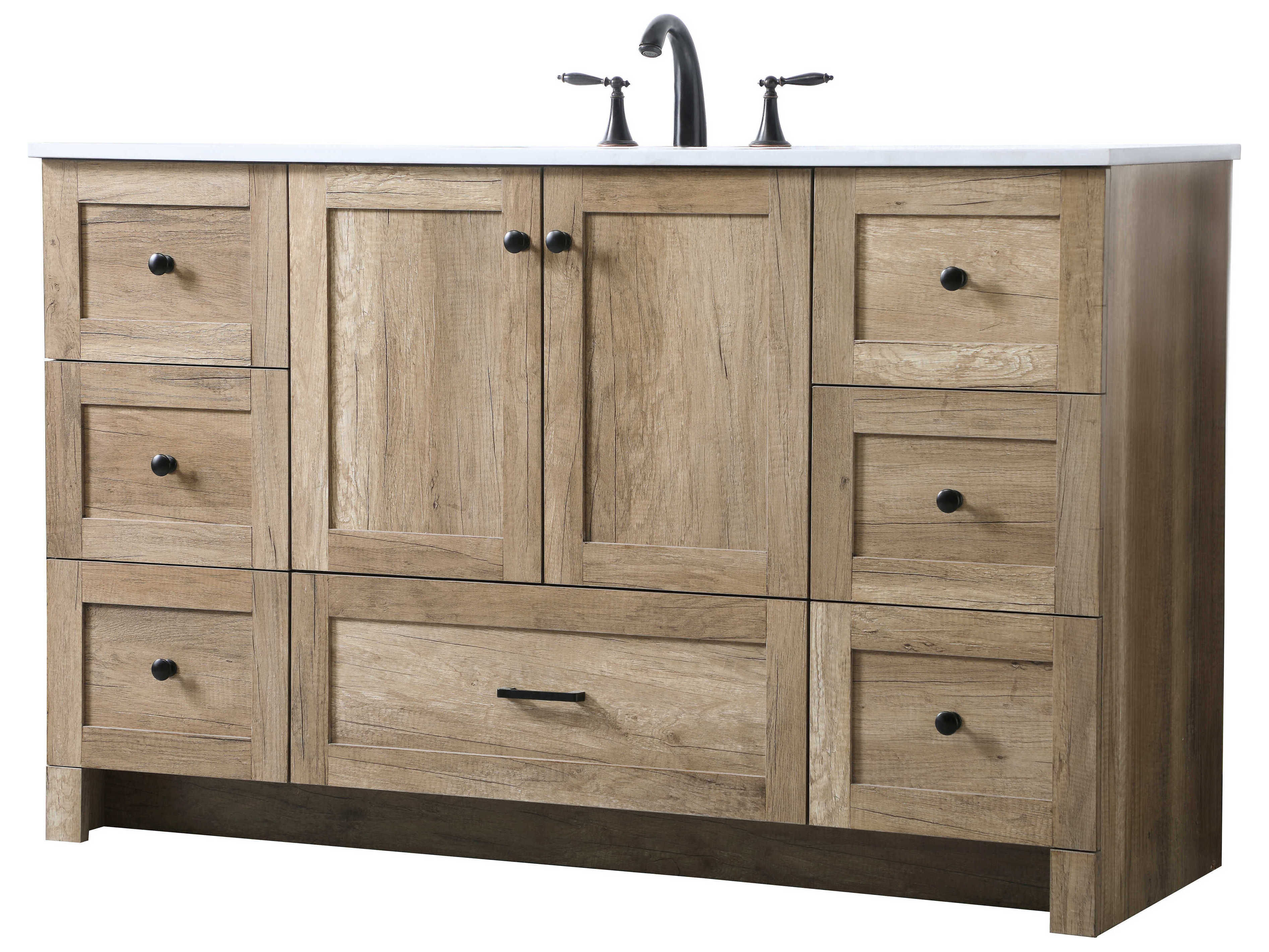 Elegant Lighting Soma Natural Oak Vanity