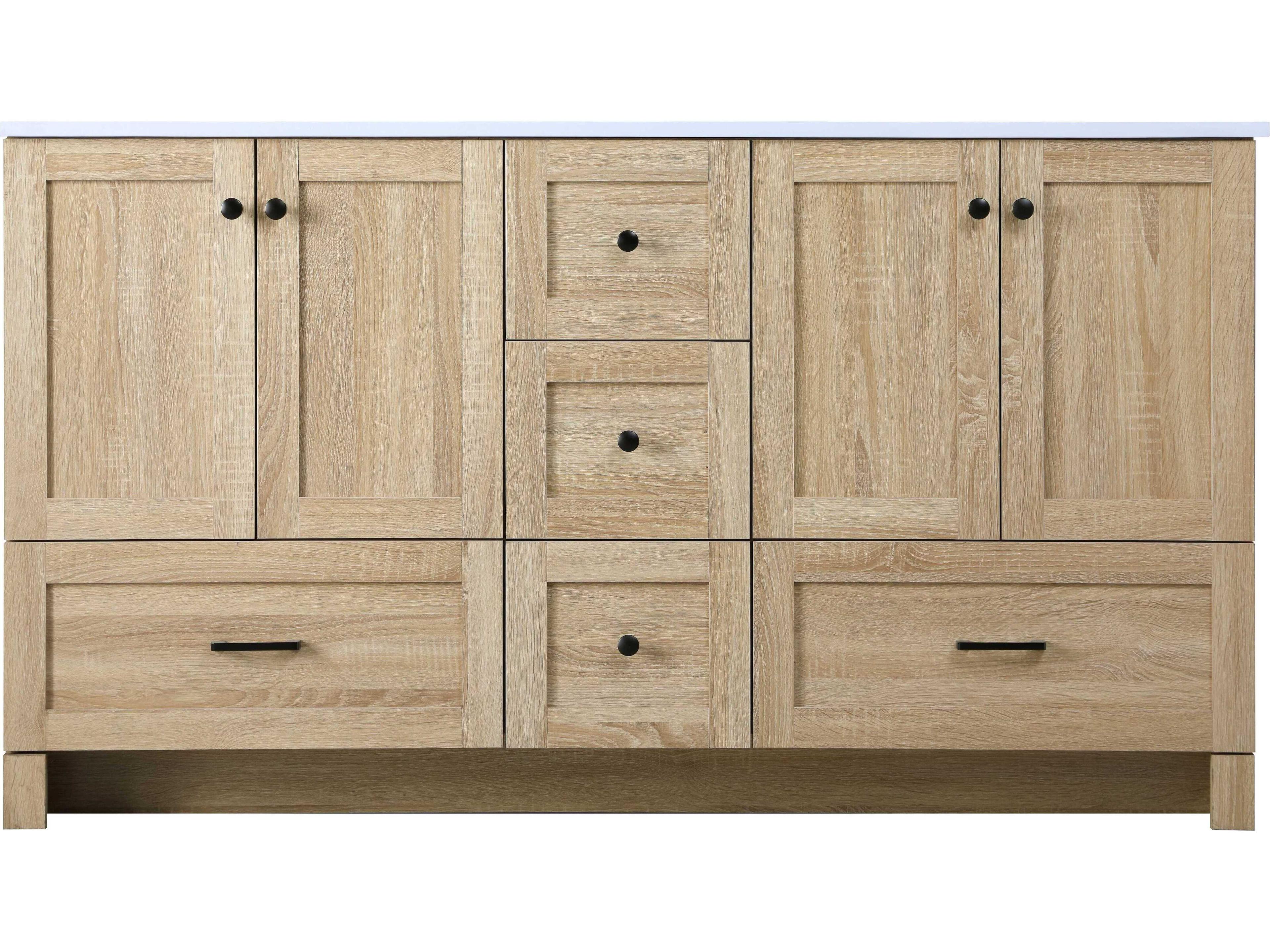 Elegant Lighting Soma 60" Mango Wood Vanity