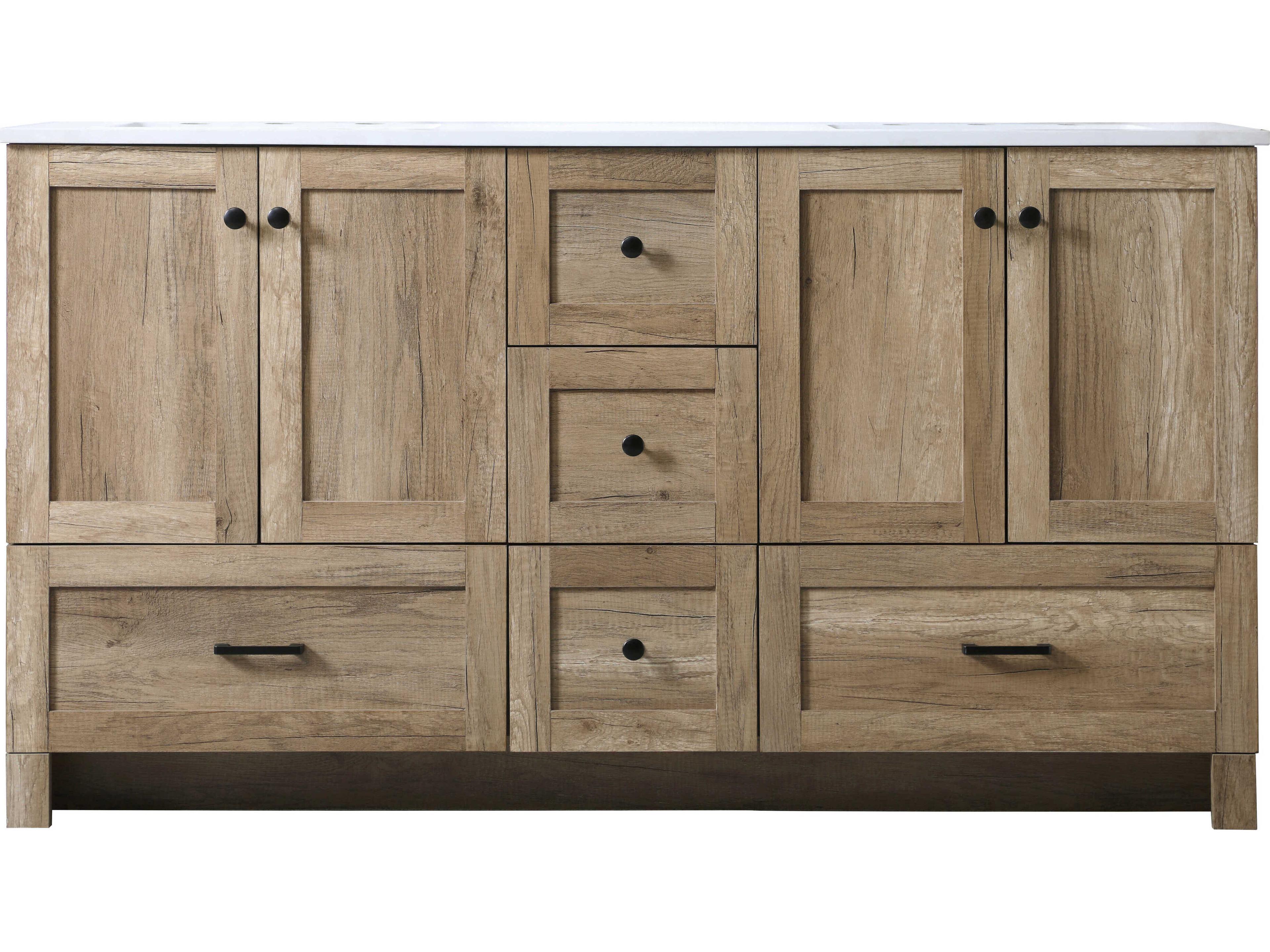Elegant Lighting Soma Natural Oak Vanity