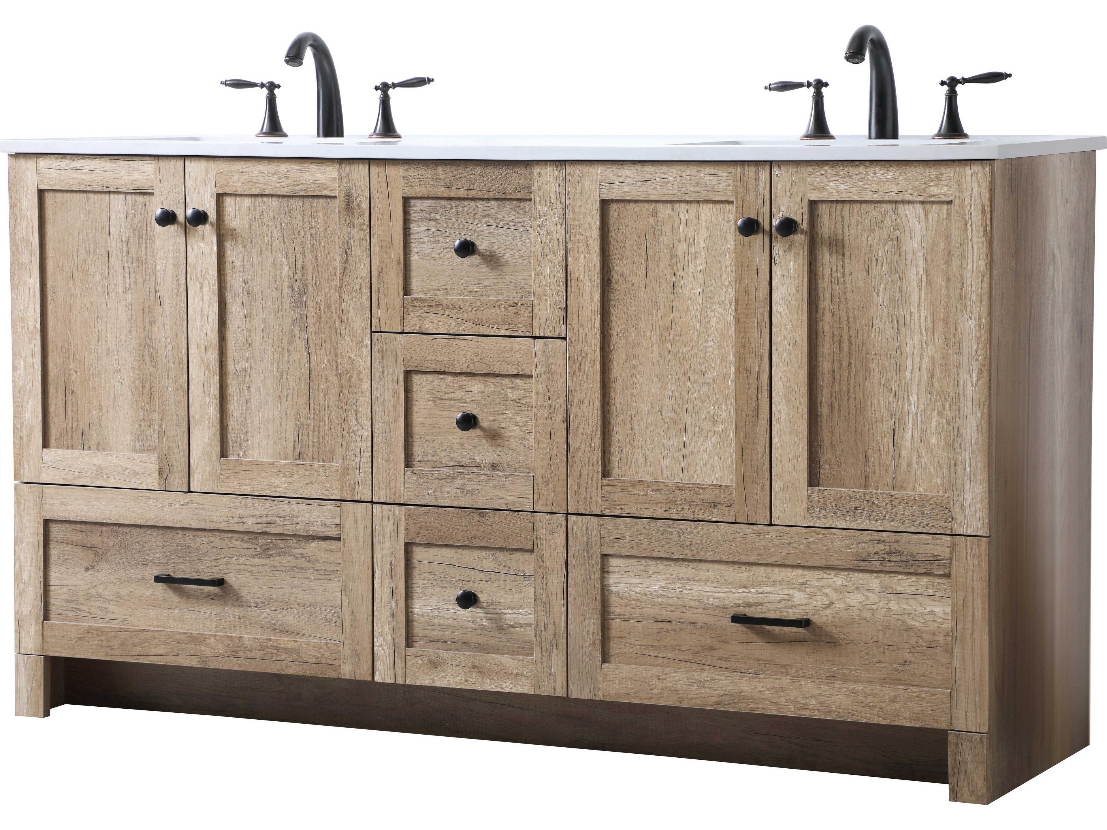 Elegant Lighting Soma Natural Oak Vanity