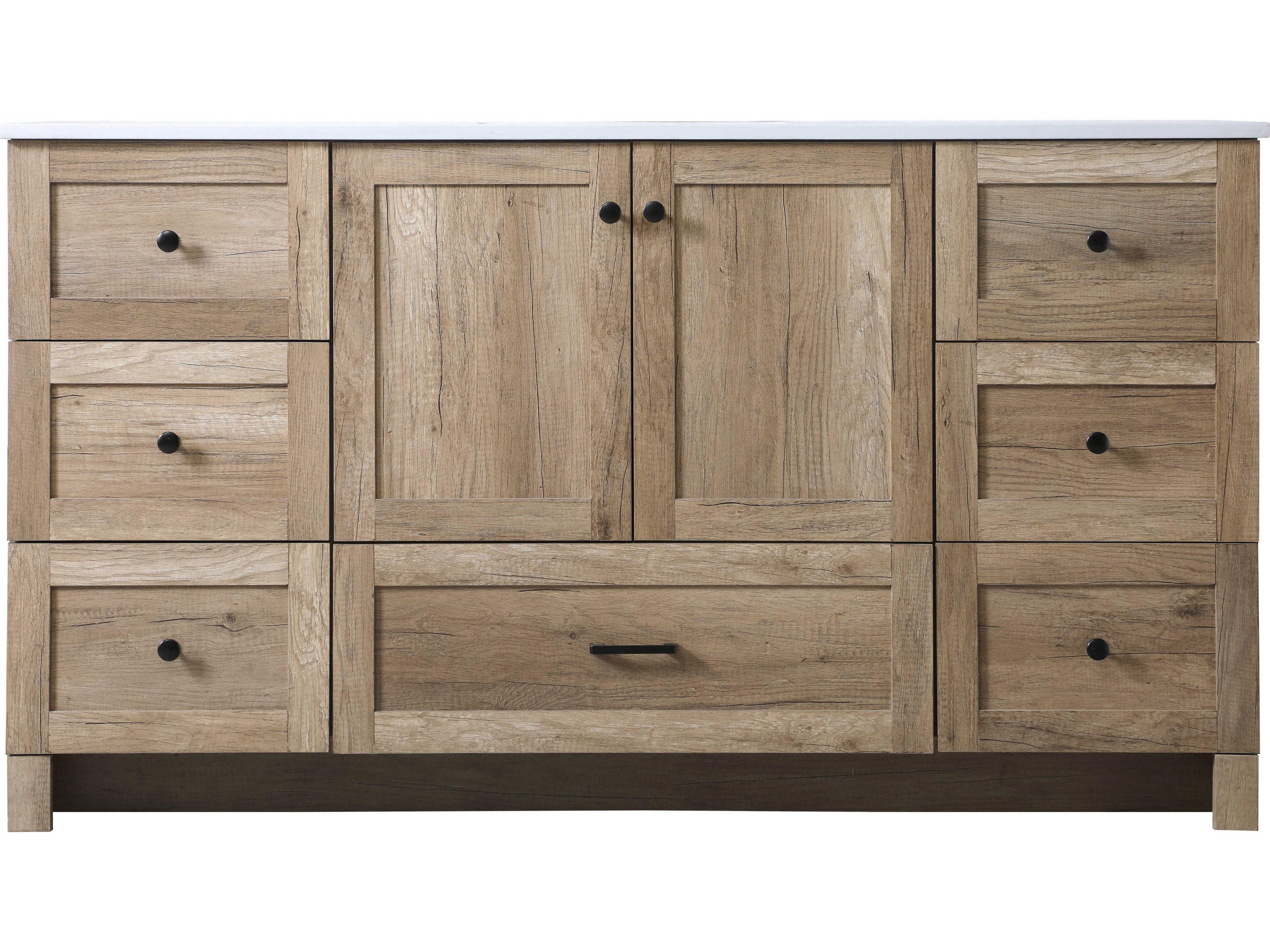 Elegant Lighting Soma Natural Oak Vanity