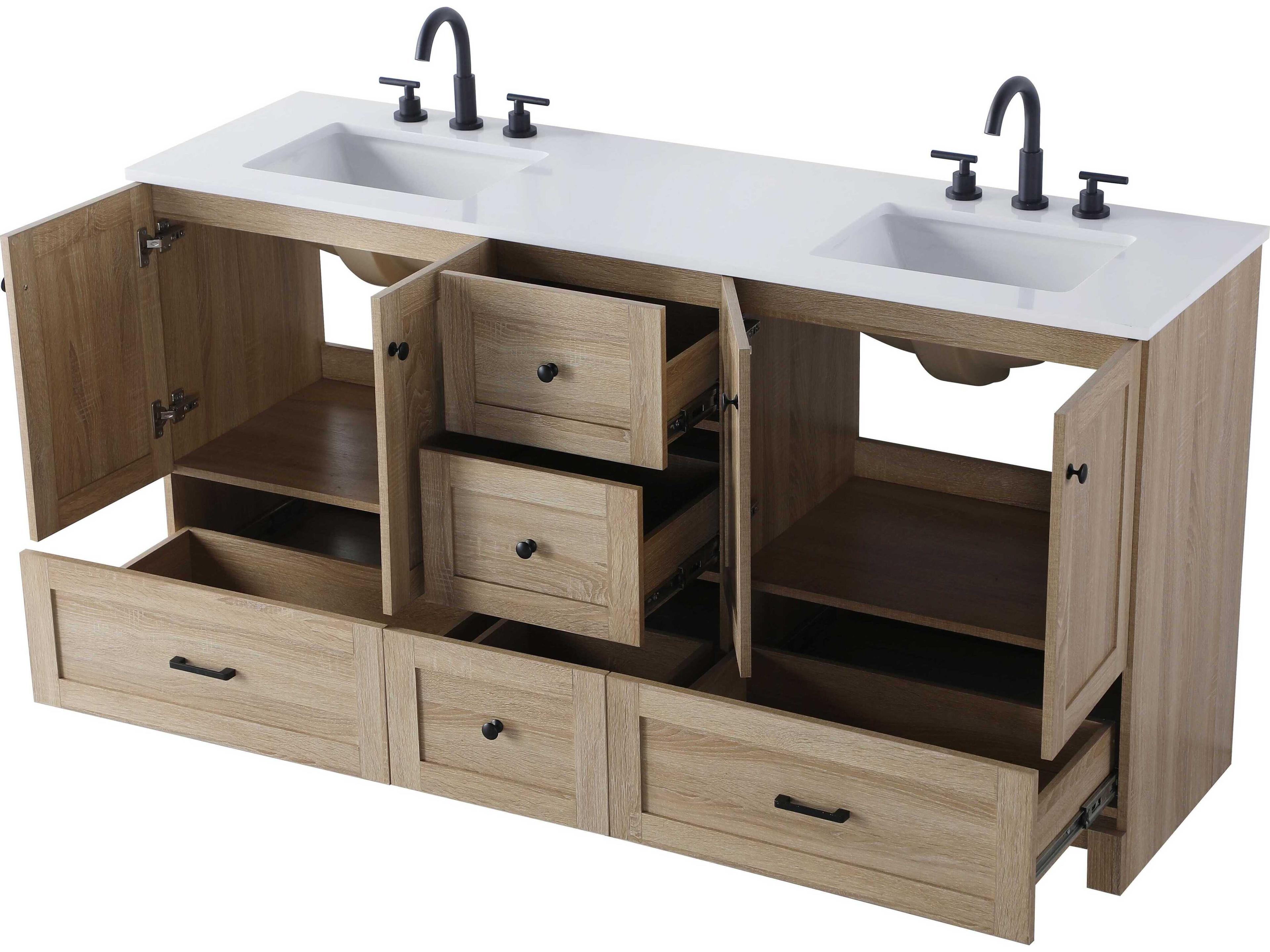 Elegant Lighting Soma Mango Wood Vanity