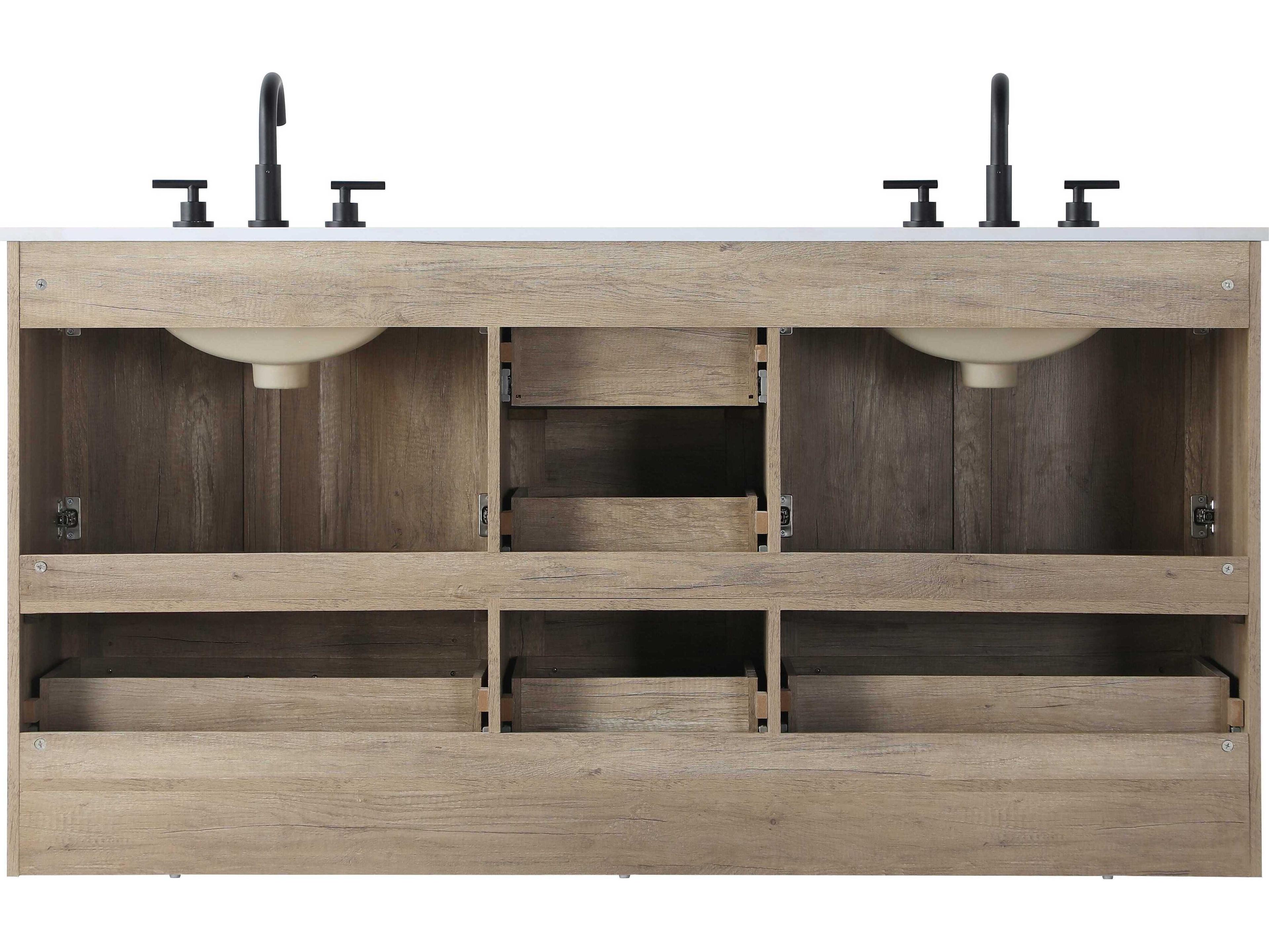 Elegant Lighting Soma Natural Oak Vanity