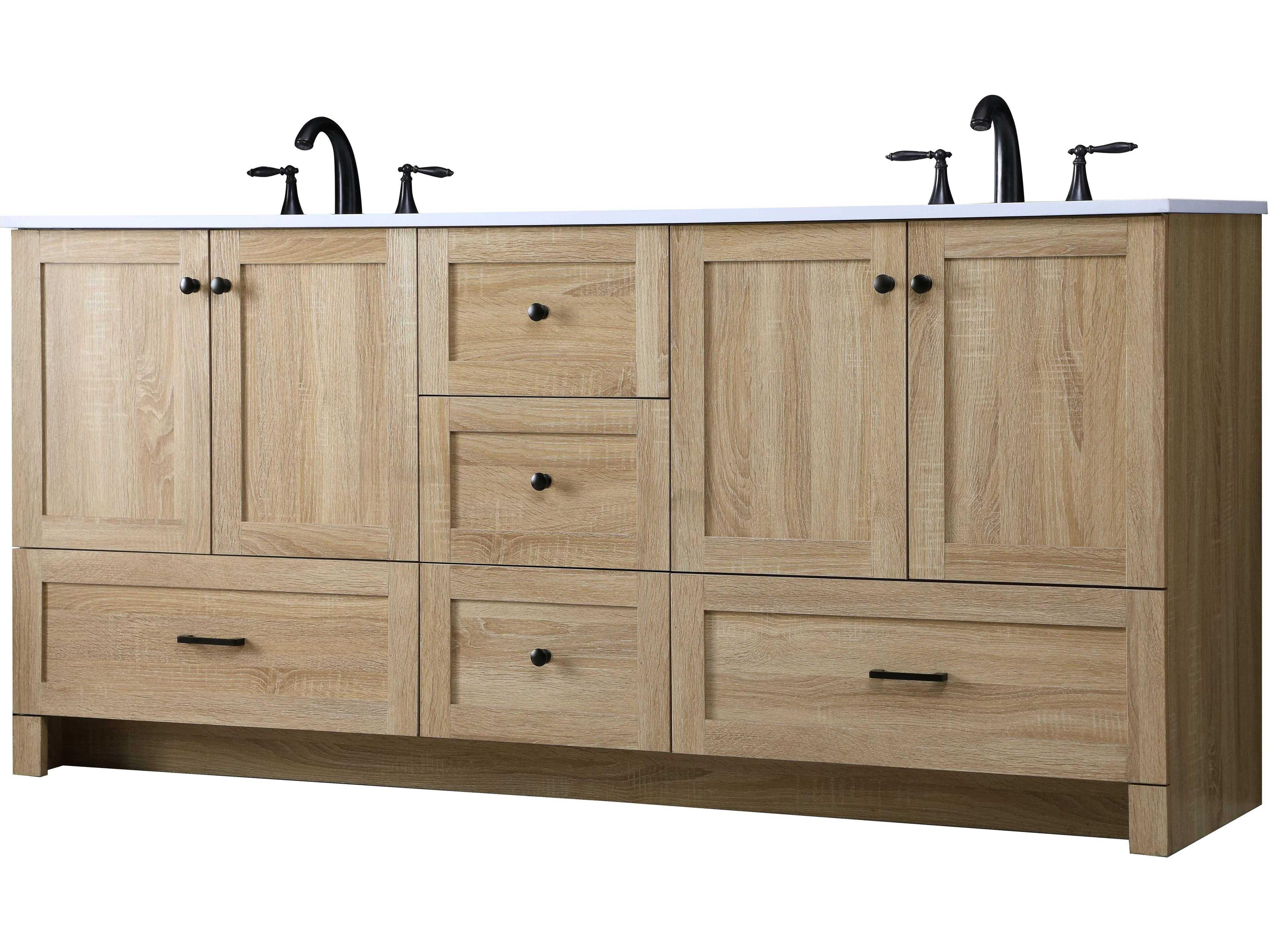 Elegant Lighting Soma 72" Mango Wood Vanity