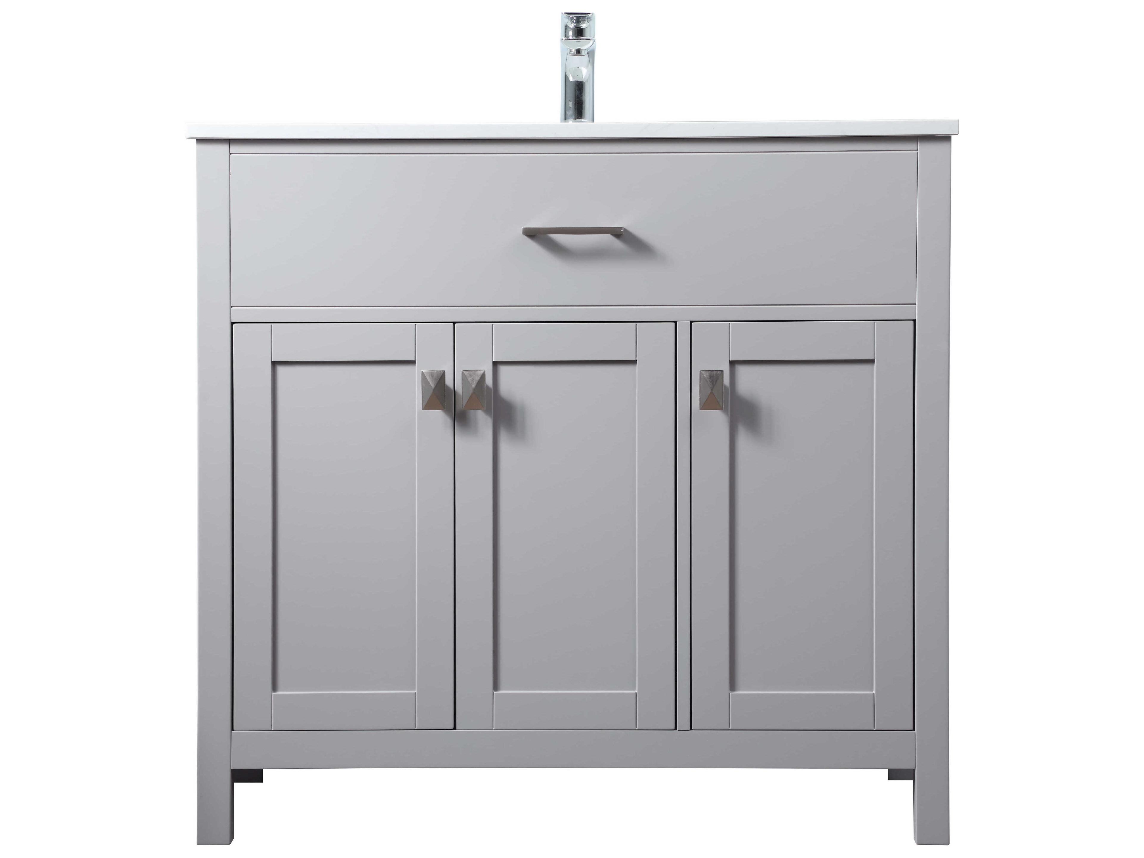 Elegant Lighting Harrison Grey Vanity
