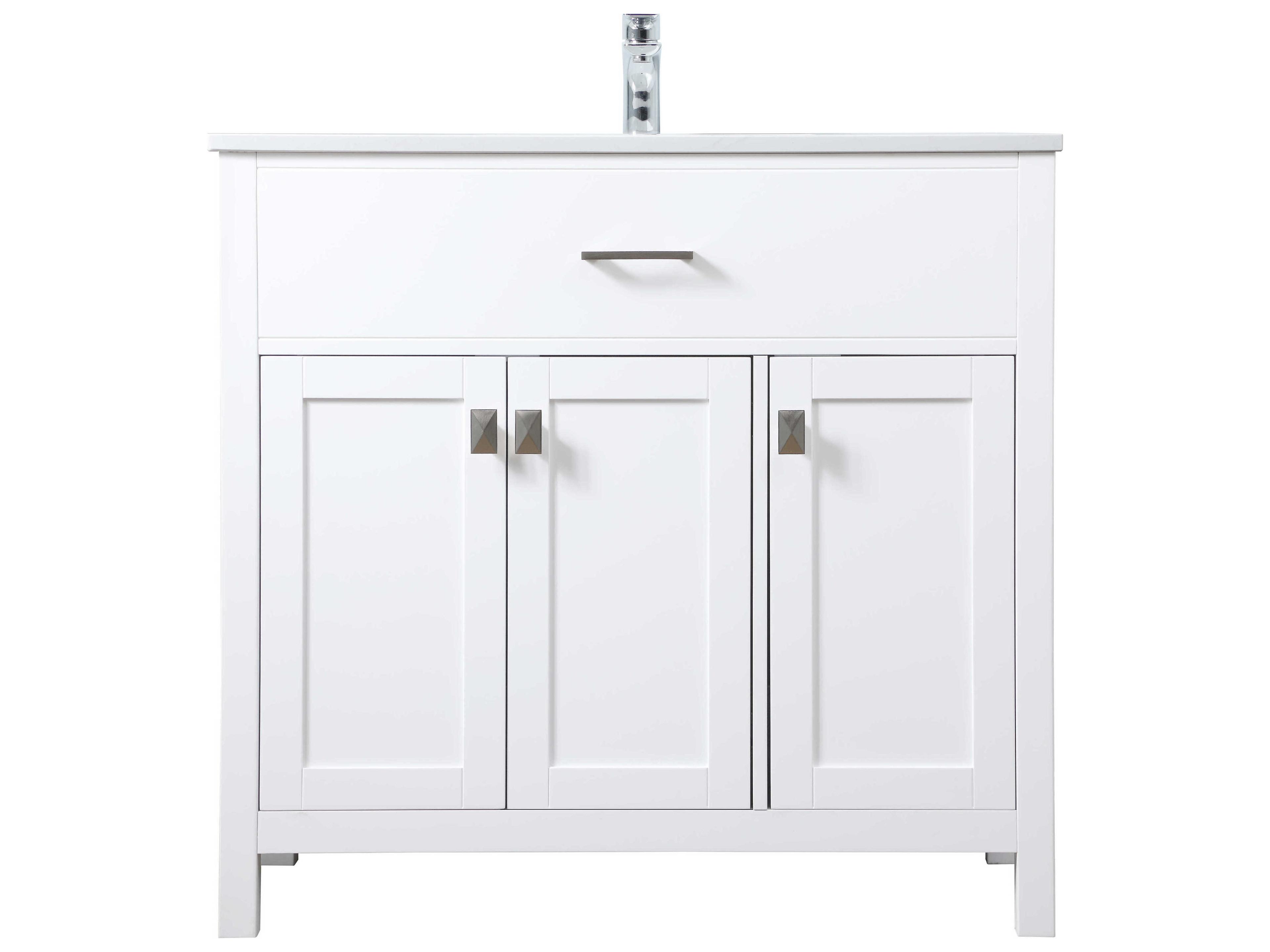 Elegant Lighting Harrison White Vanity