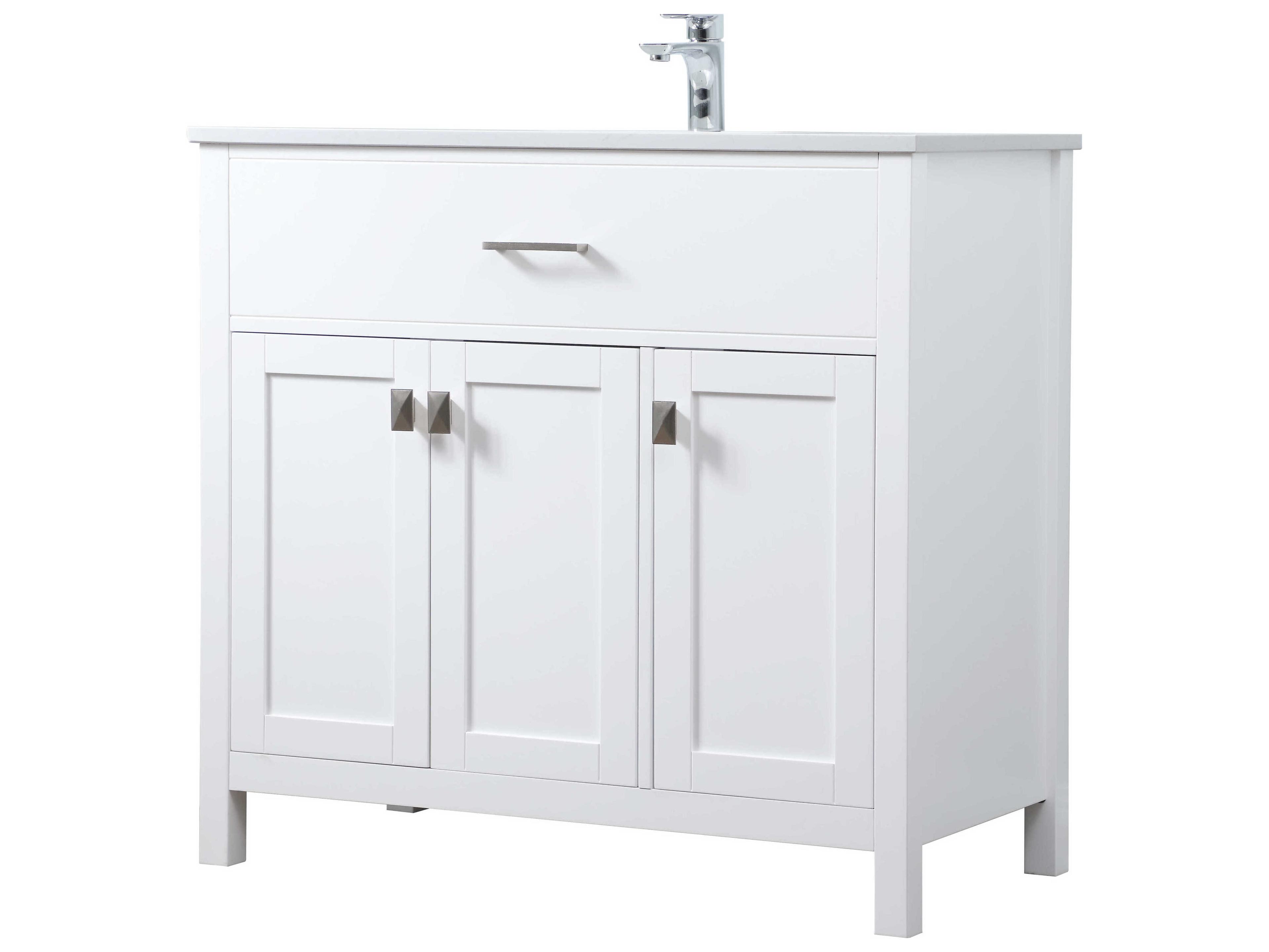 Elegant Lighting Harrison White Vanity