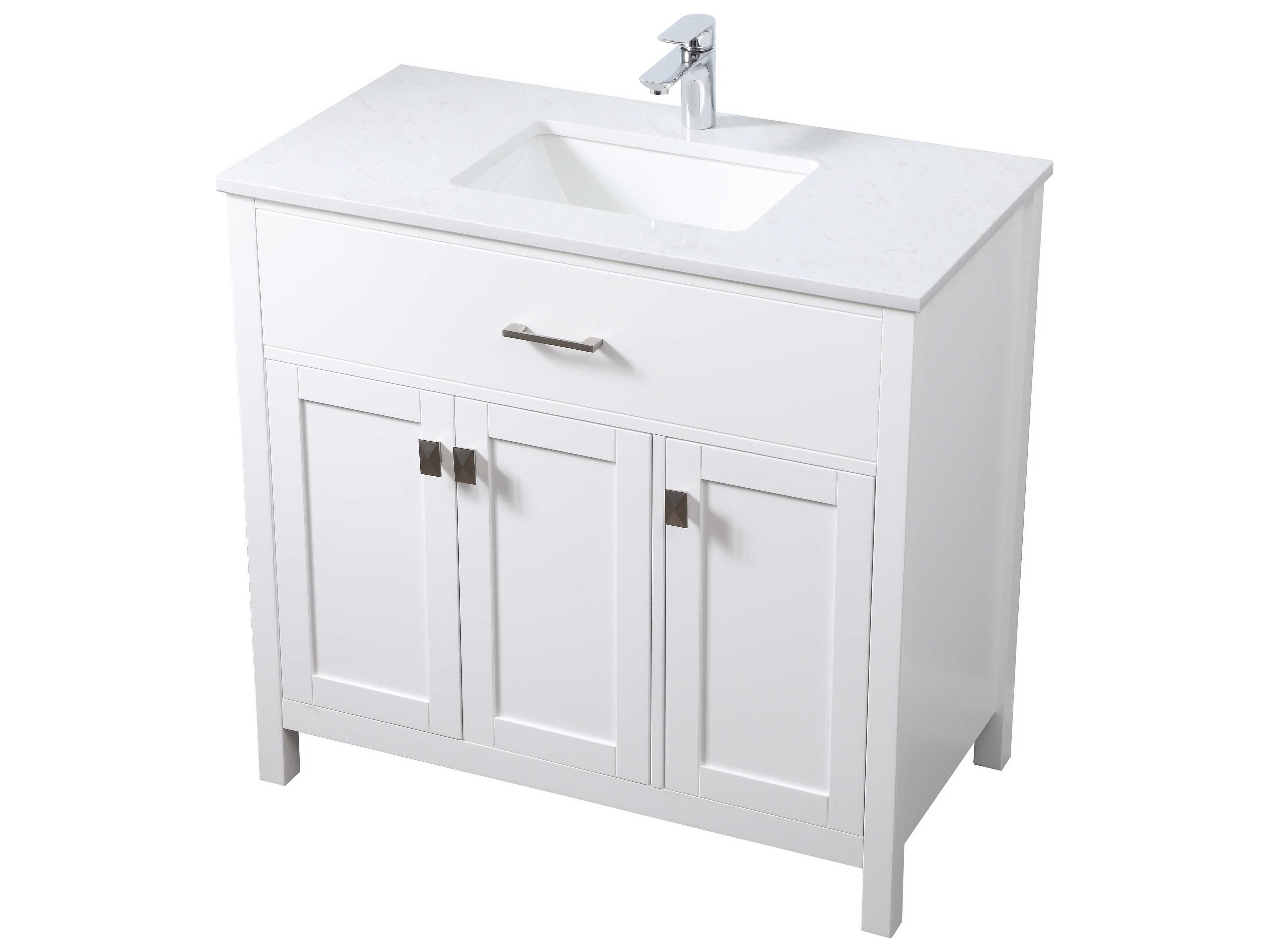 Elegant Lighting Harrison White Vanity