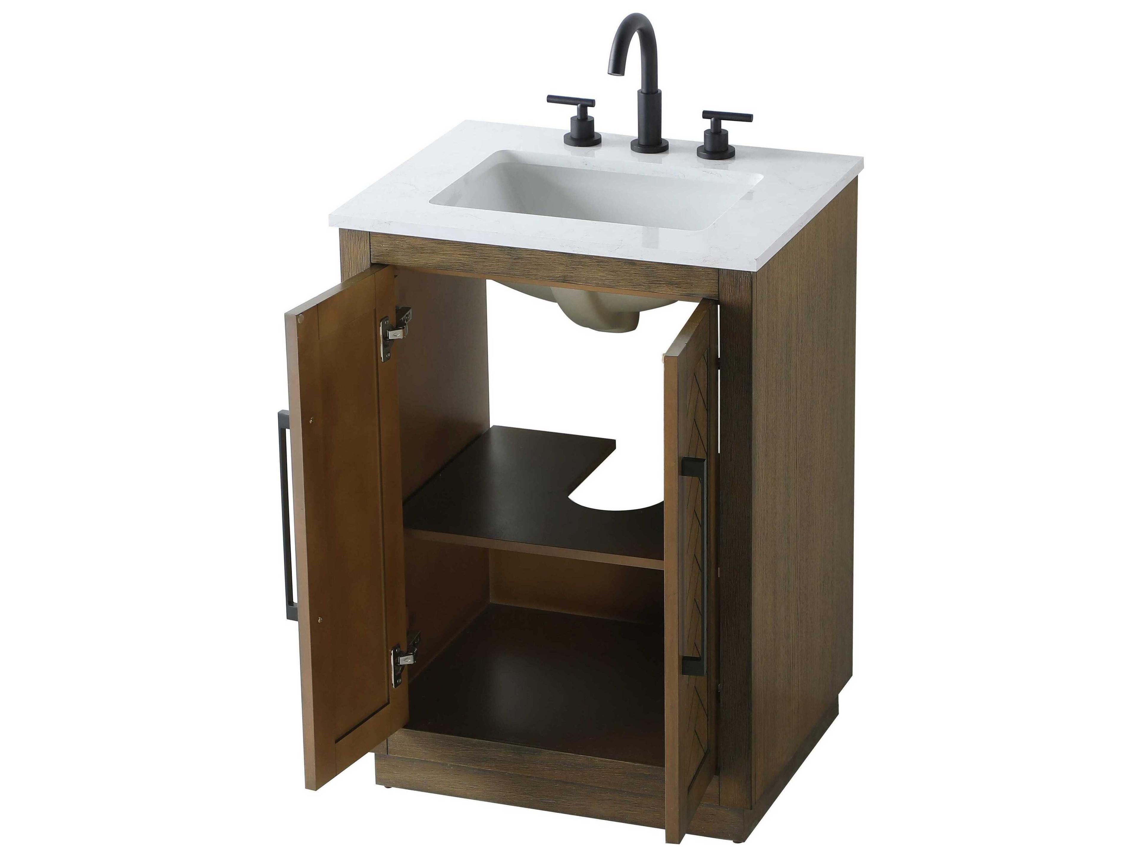 Elegant Lighting Chase Hazel Oak Vanity