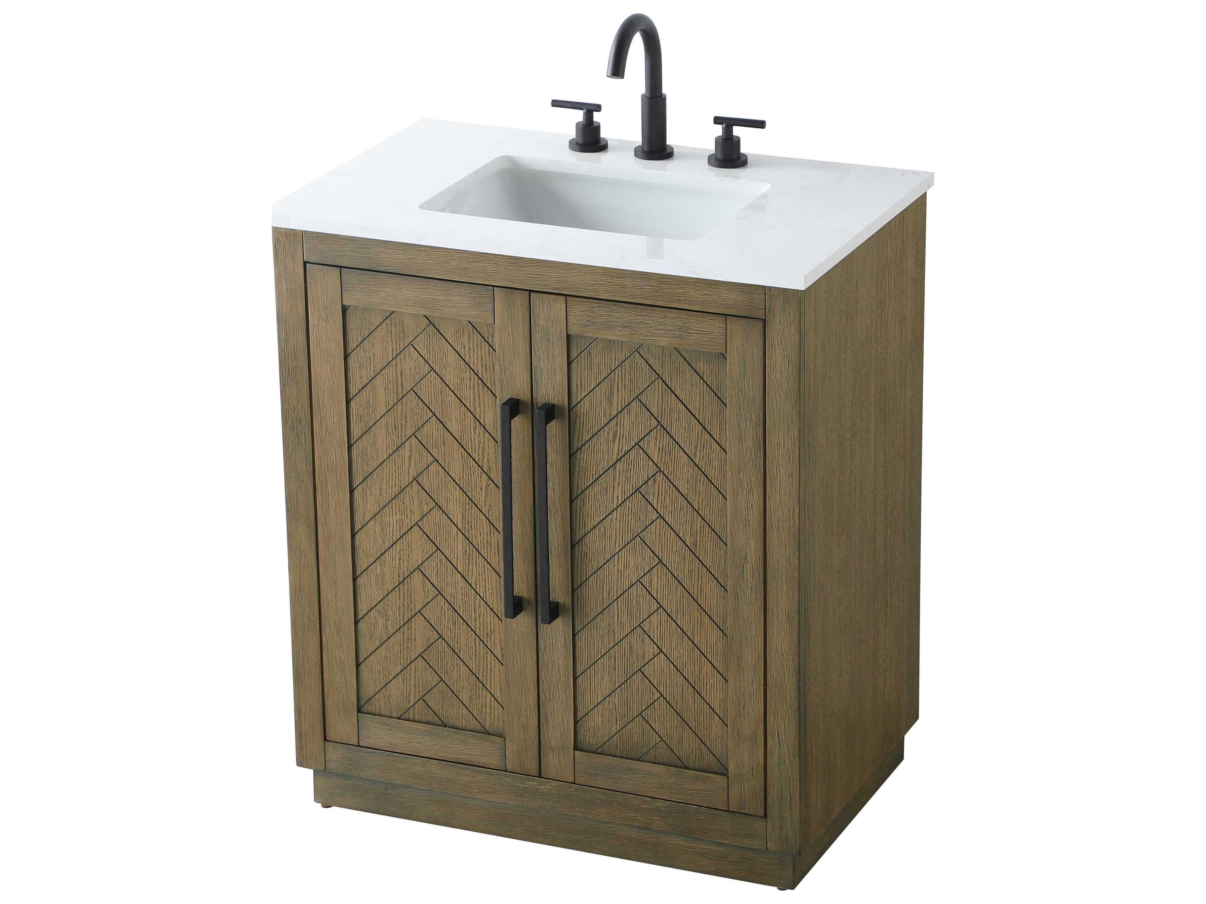 Elegant Lighting Chase Hazel Oak Vanity