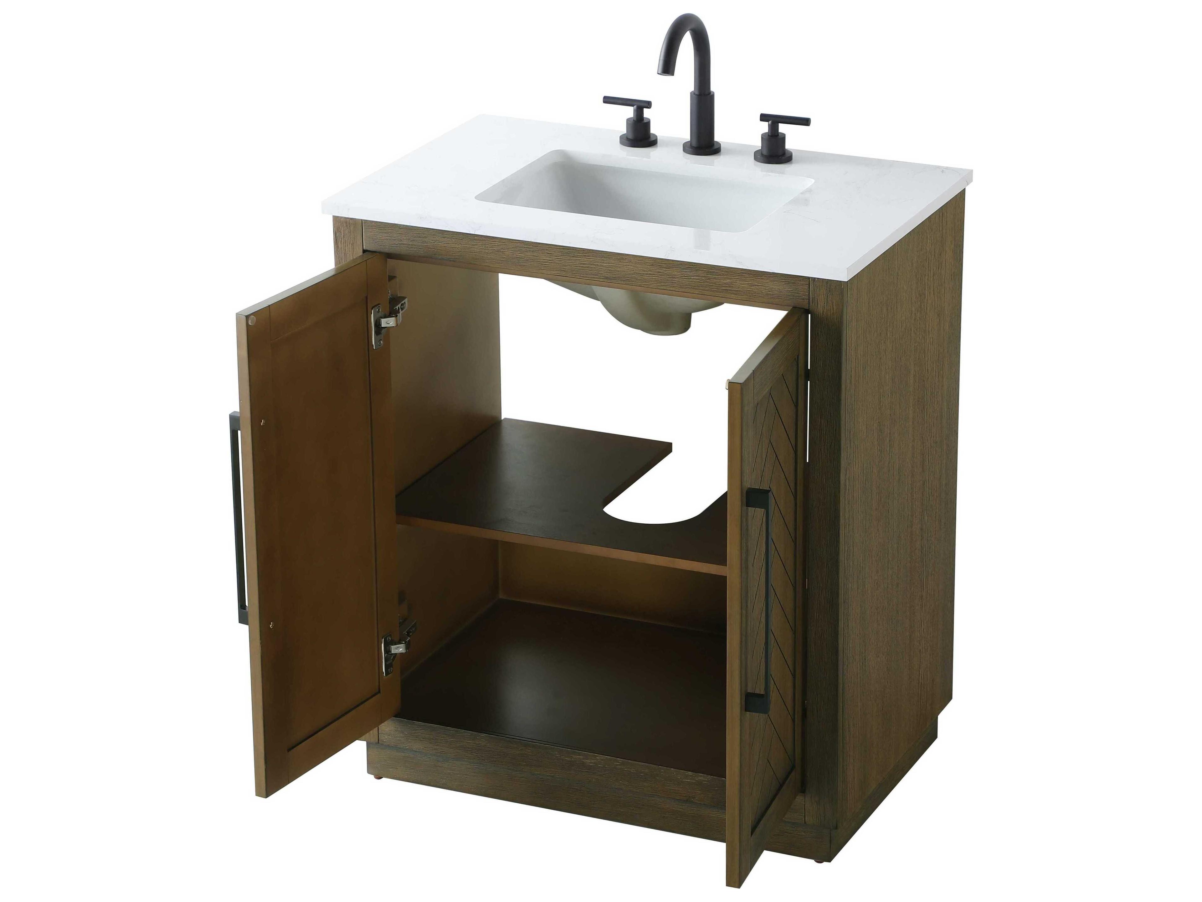 Elegant Lighting Chase Hazel Oak Vanity