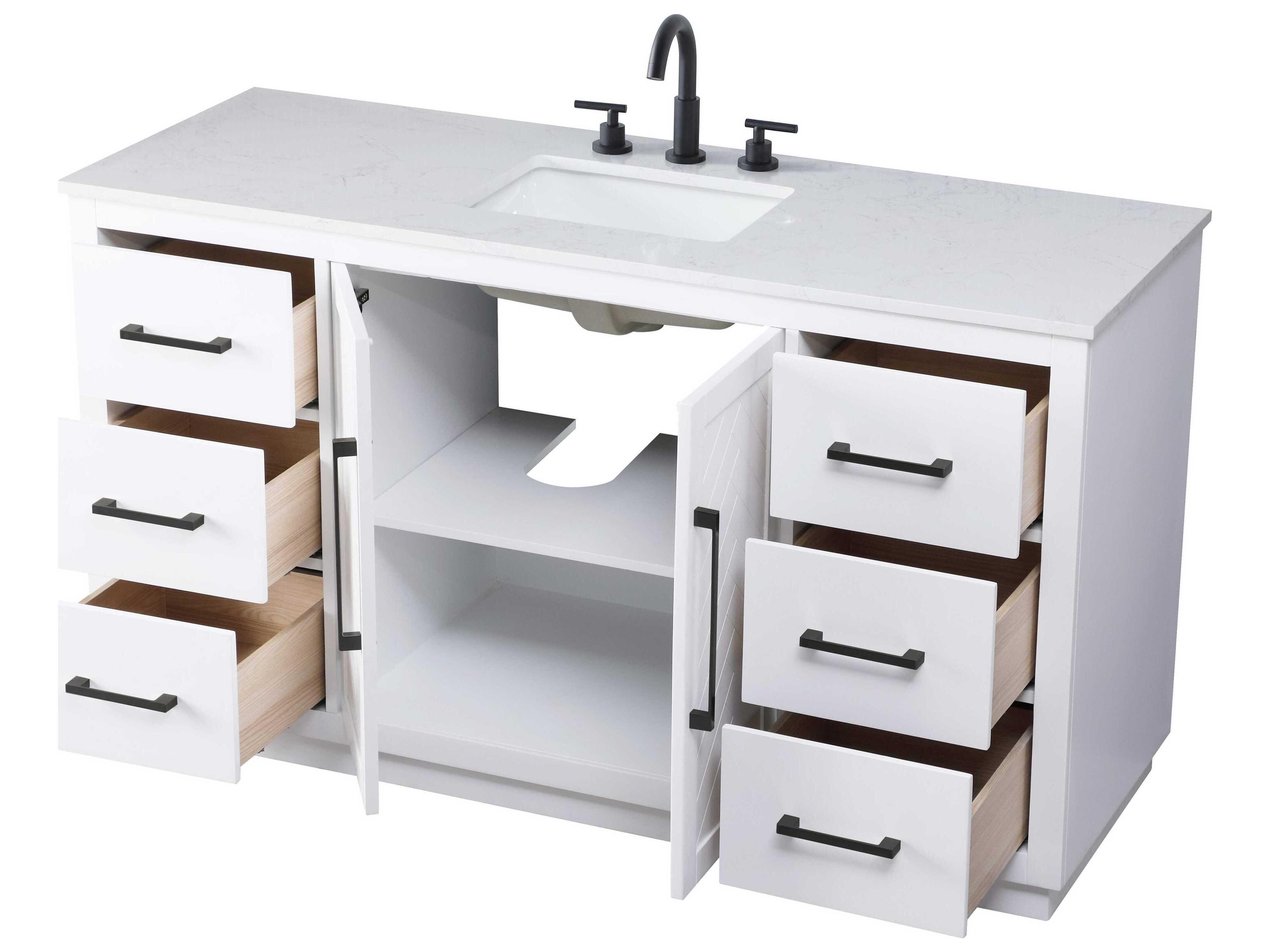 Elegant Lighting Chase White Vanity