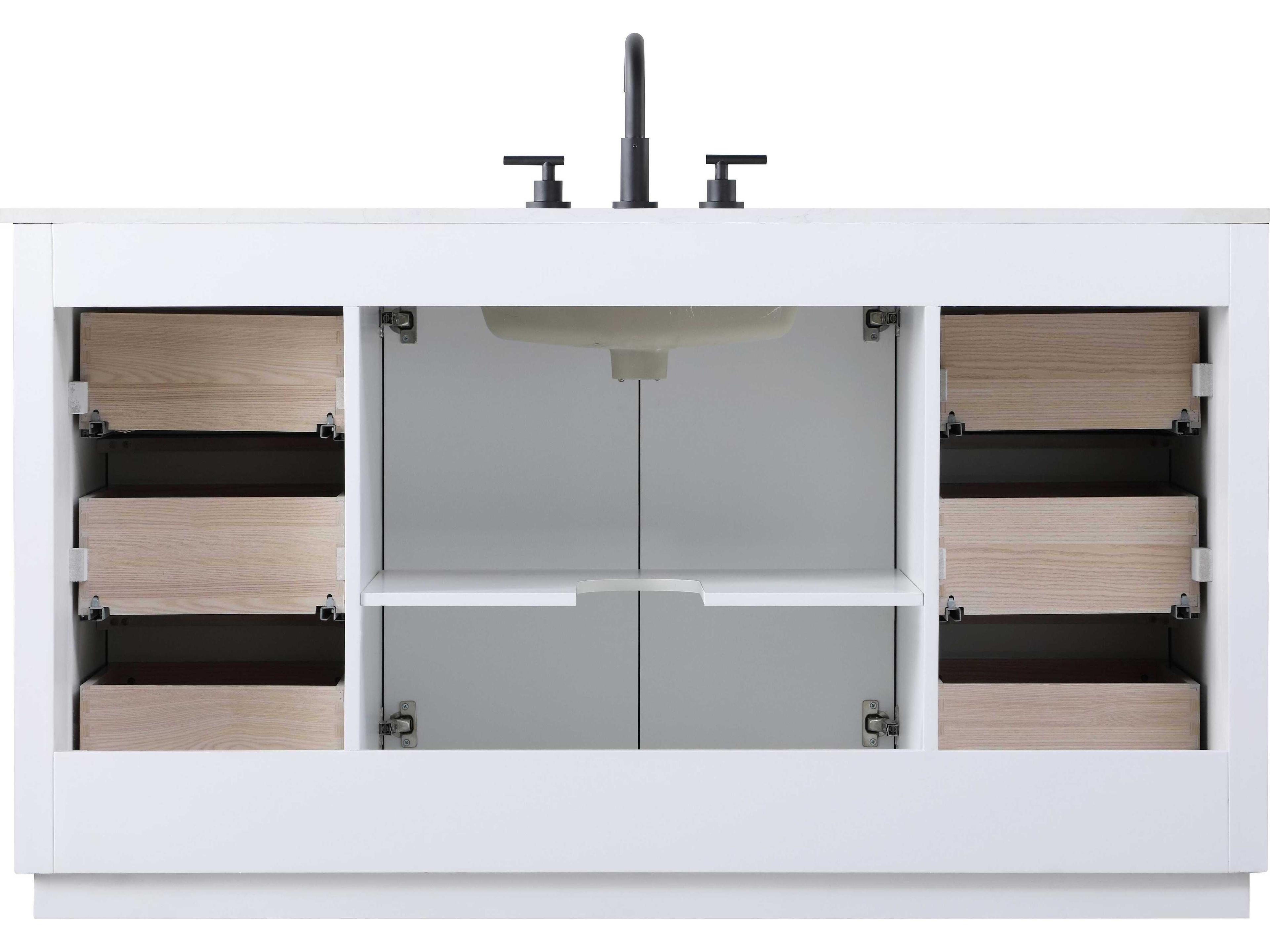 Elegant Lighting Chase White Vanity