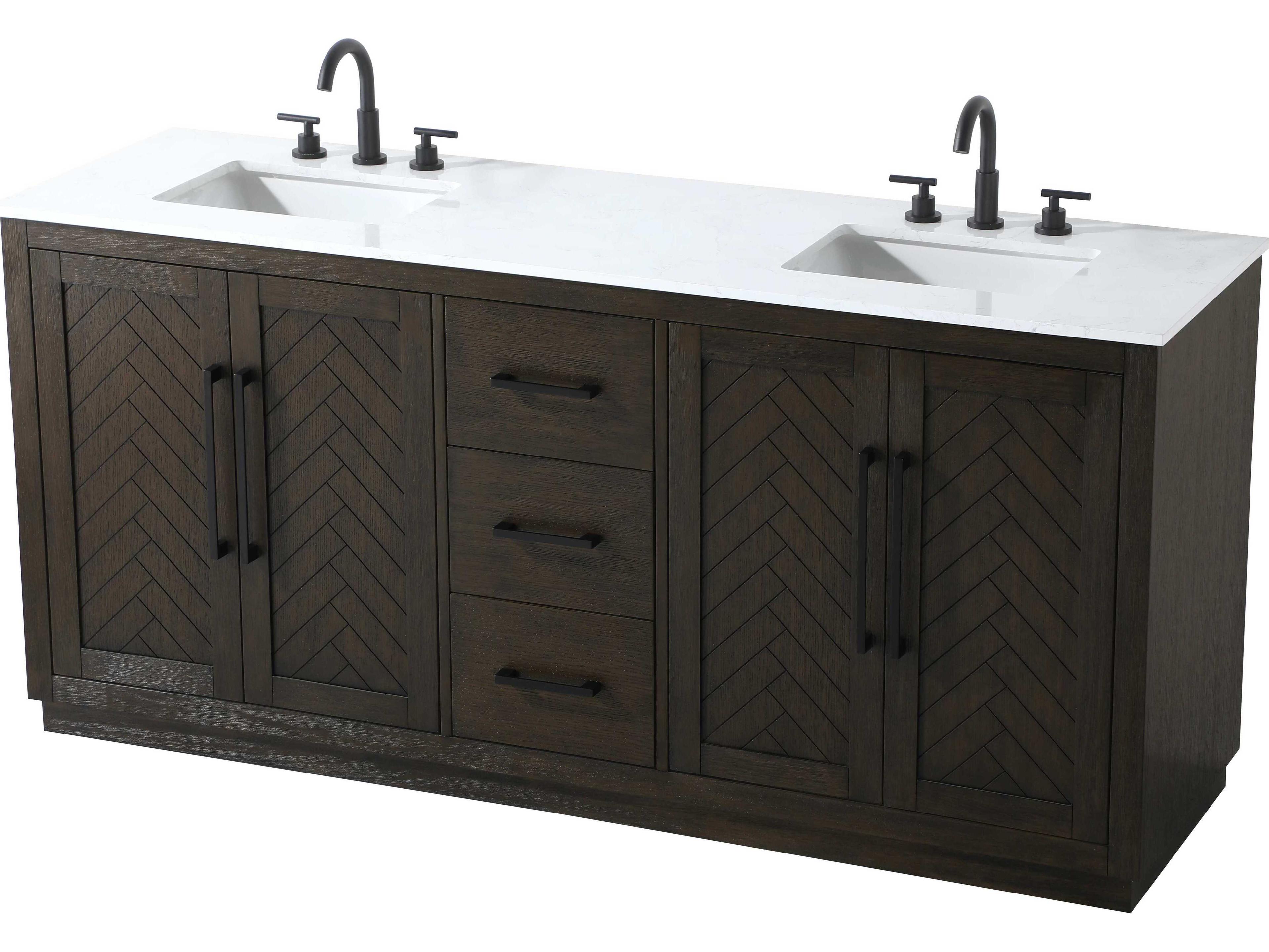 Elegant Lighting Chase Chocolate Oak Vanity