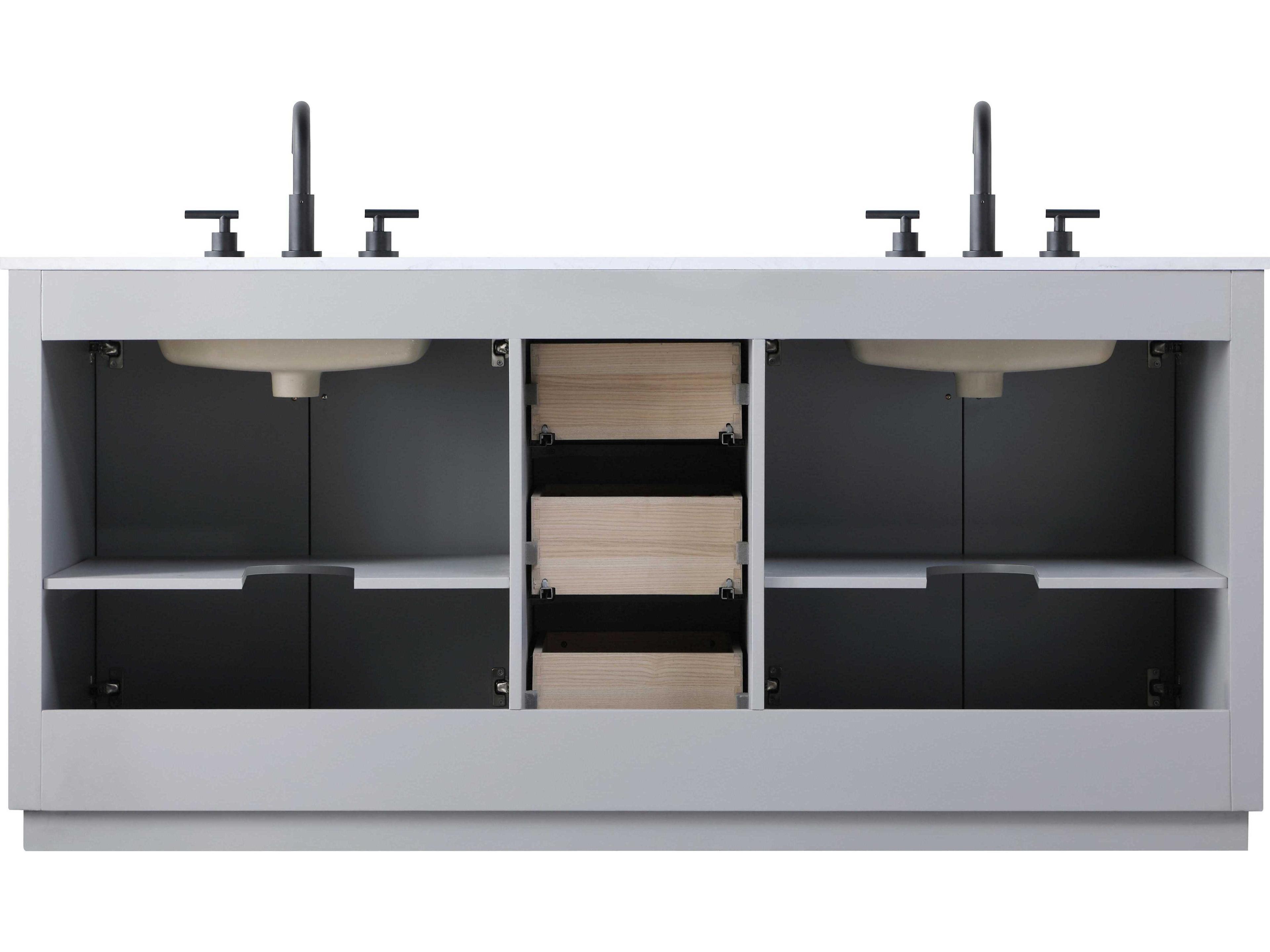 Elegant Lighting Chase Grey Vanity