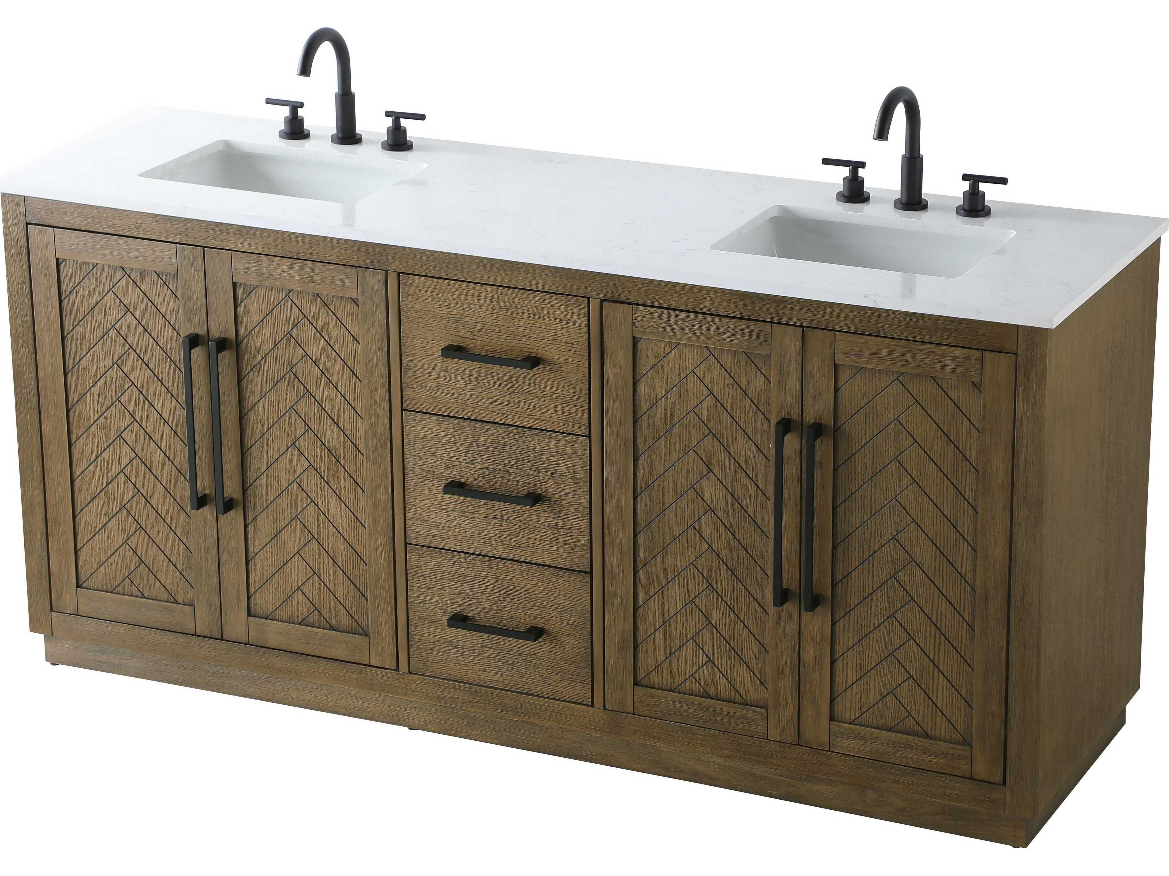Elegant Lighting Chase Hazel Oak Vanity