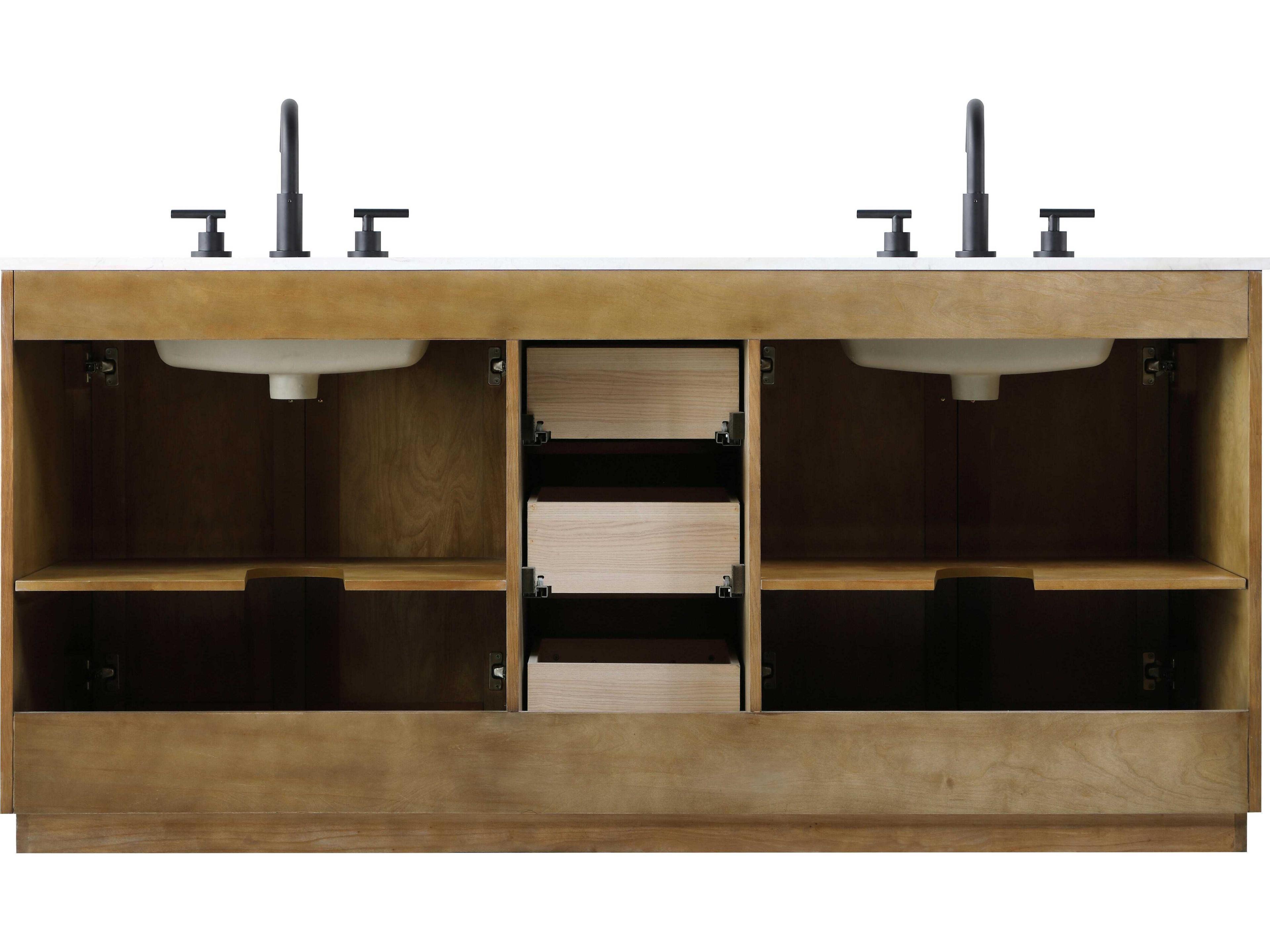 Elegant Lighting Chase Linen Oak Vanity