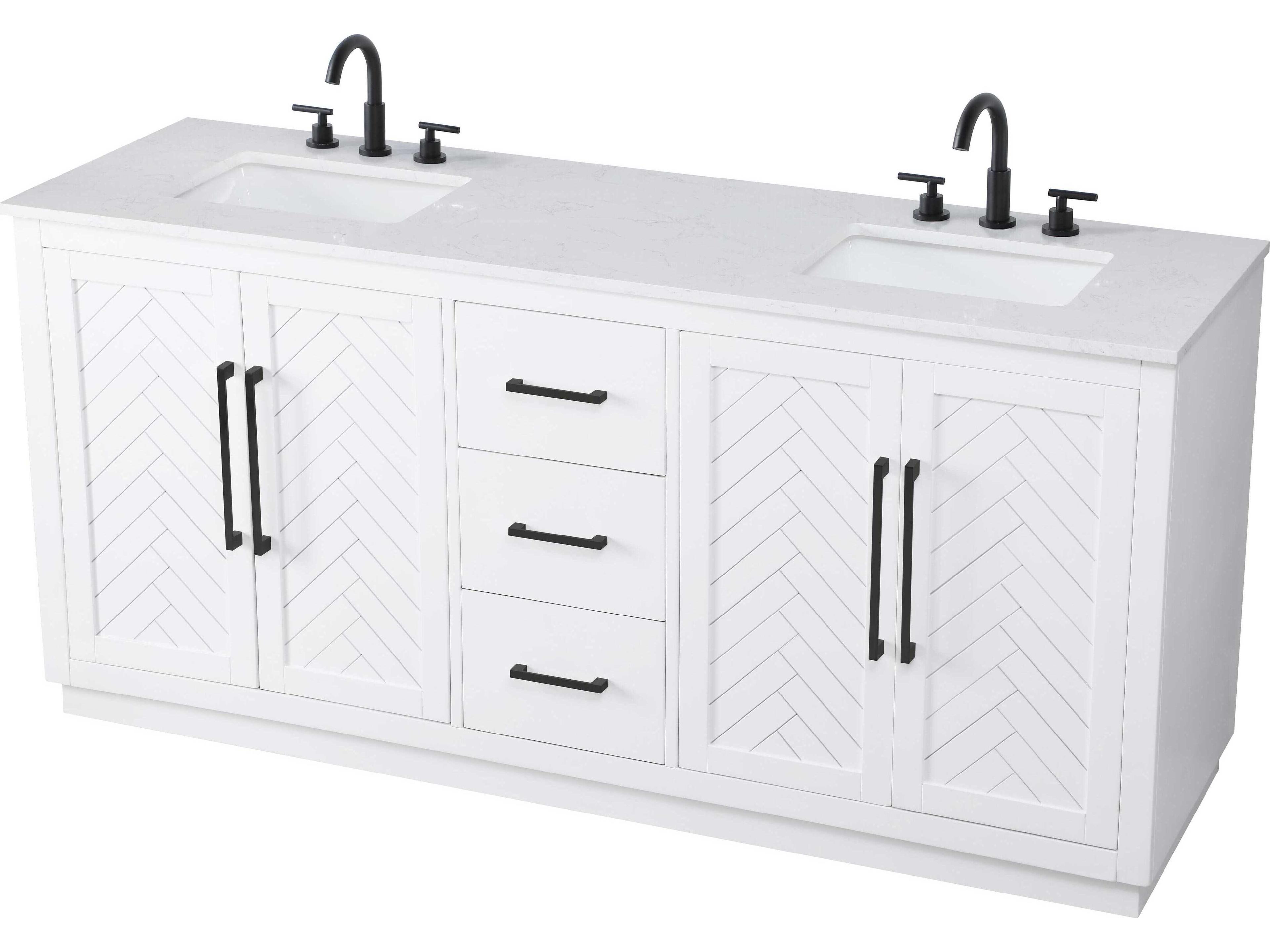 Elegant Lighting Chase White Vanity