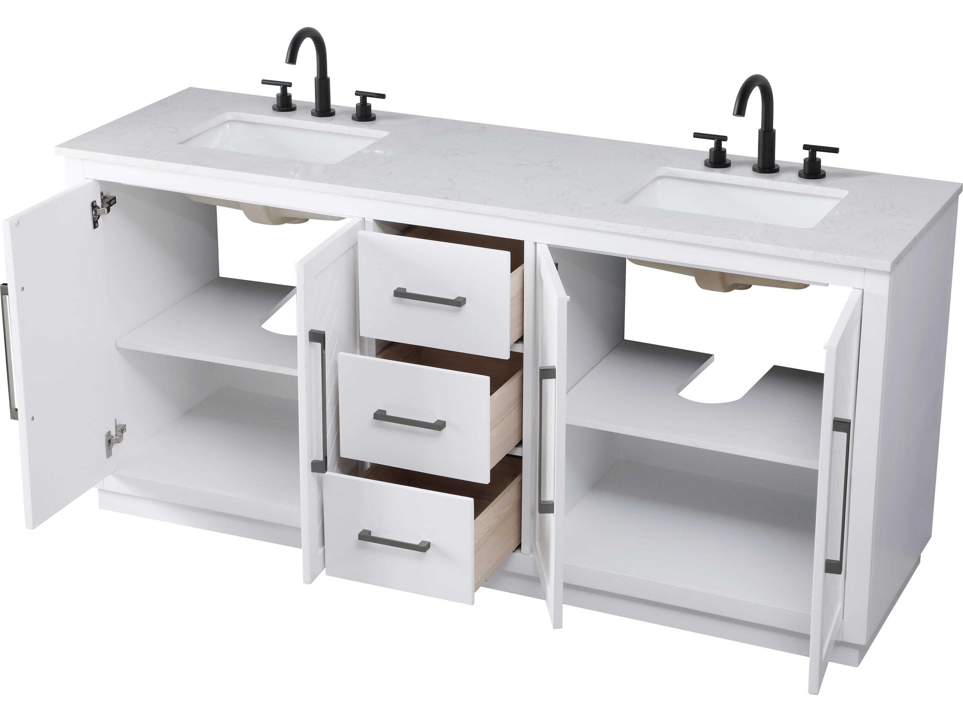 Elegant Lighting Chase White Vanity