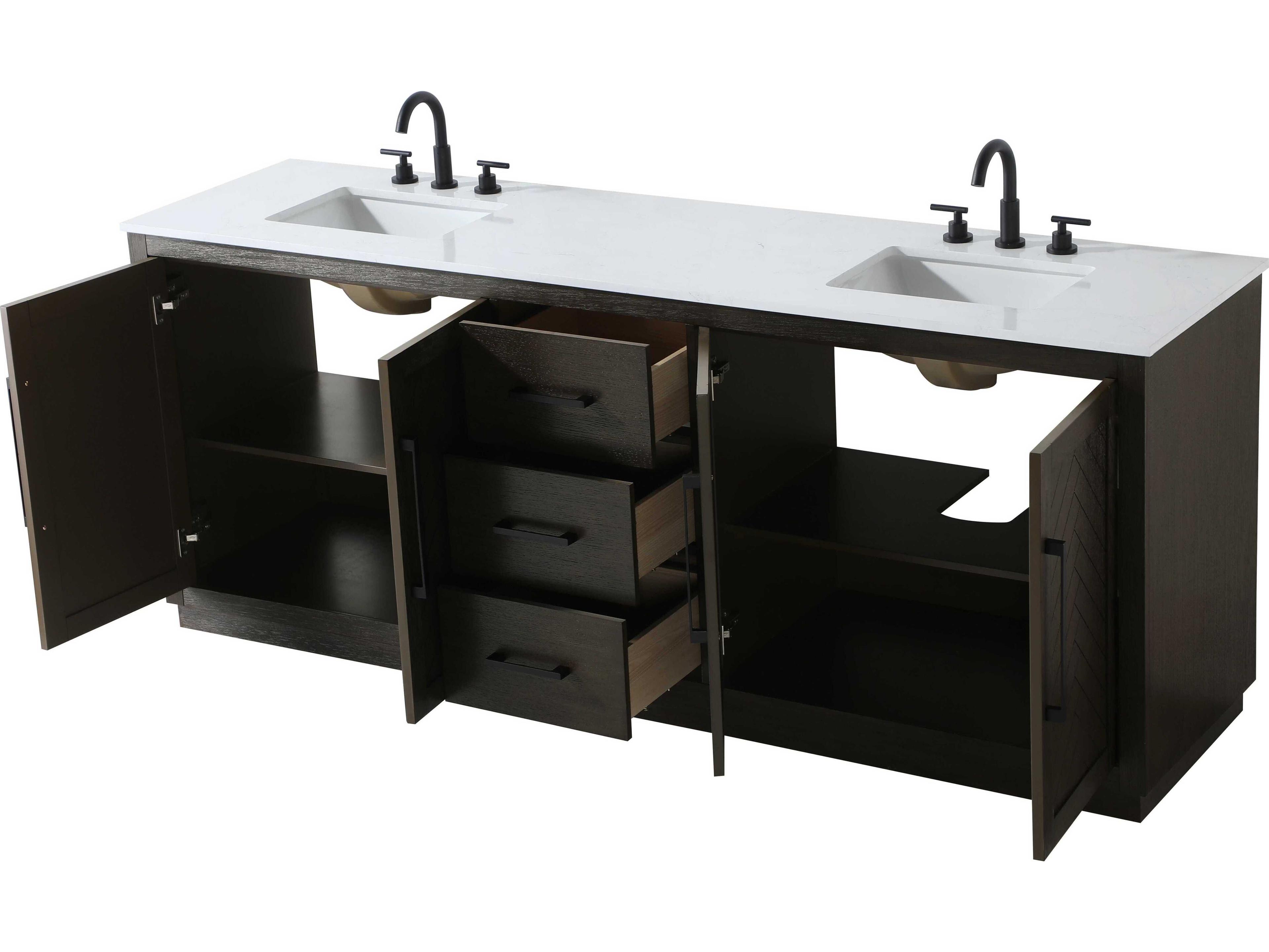 Elegant Lighting Chase Chocolate Oak Vanity