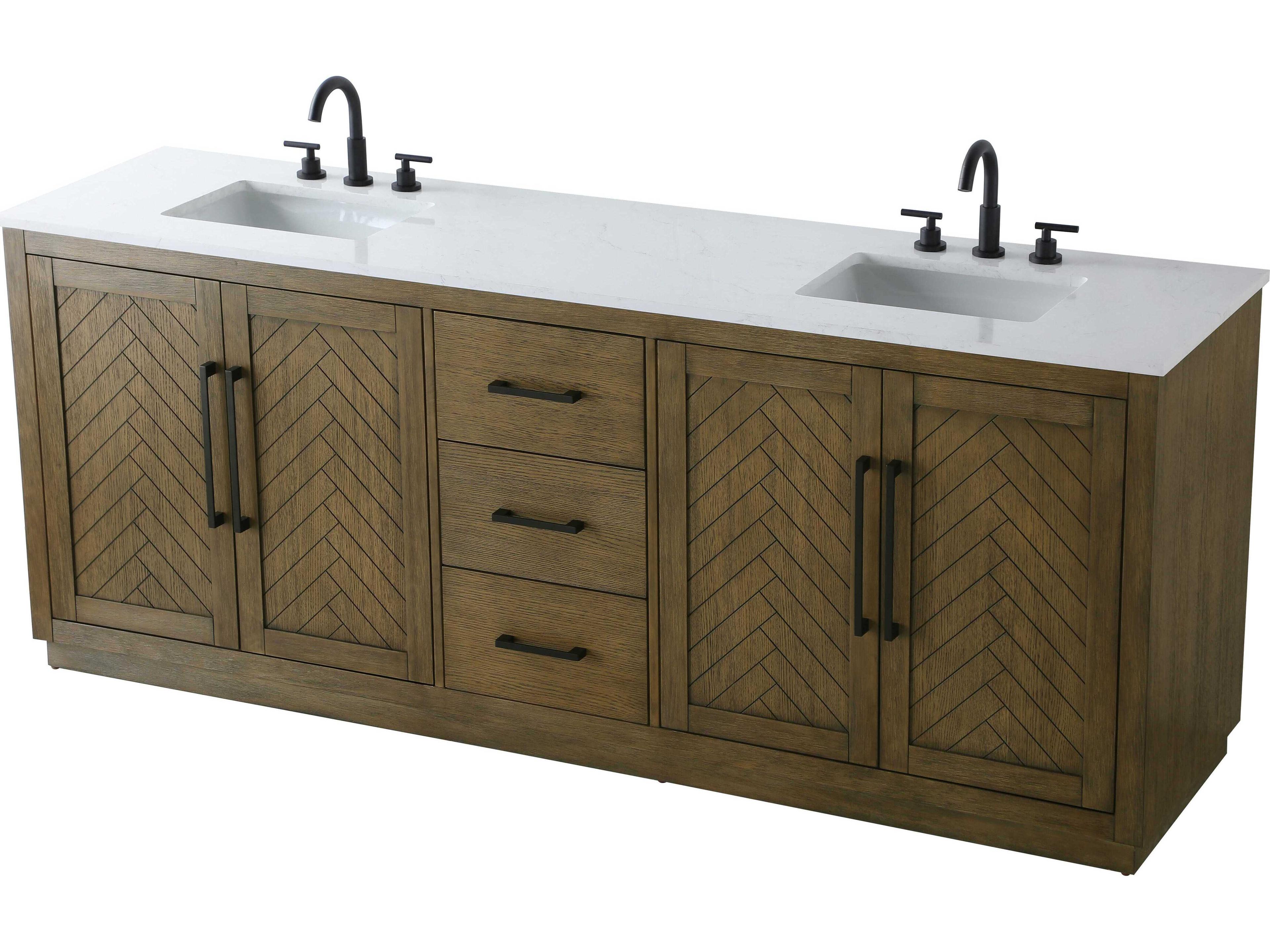 Elegant Lighting Chase Hazel Oak Vanity