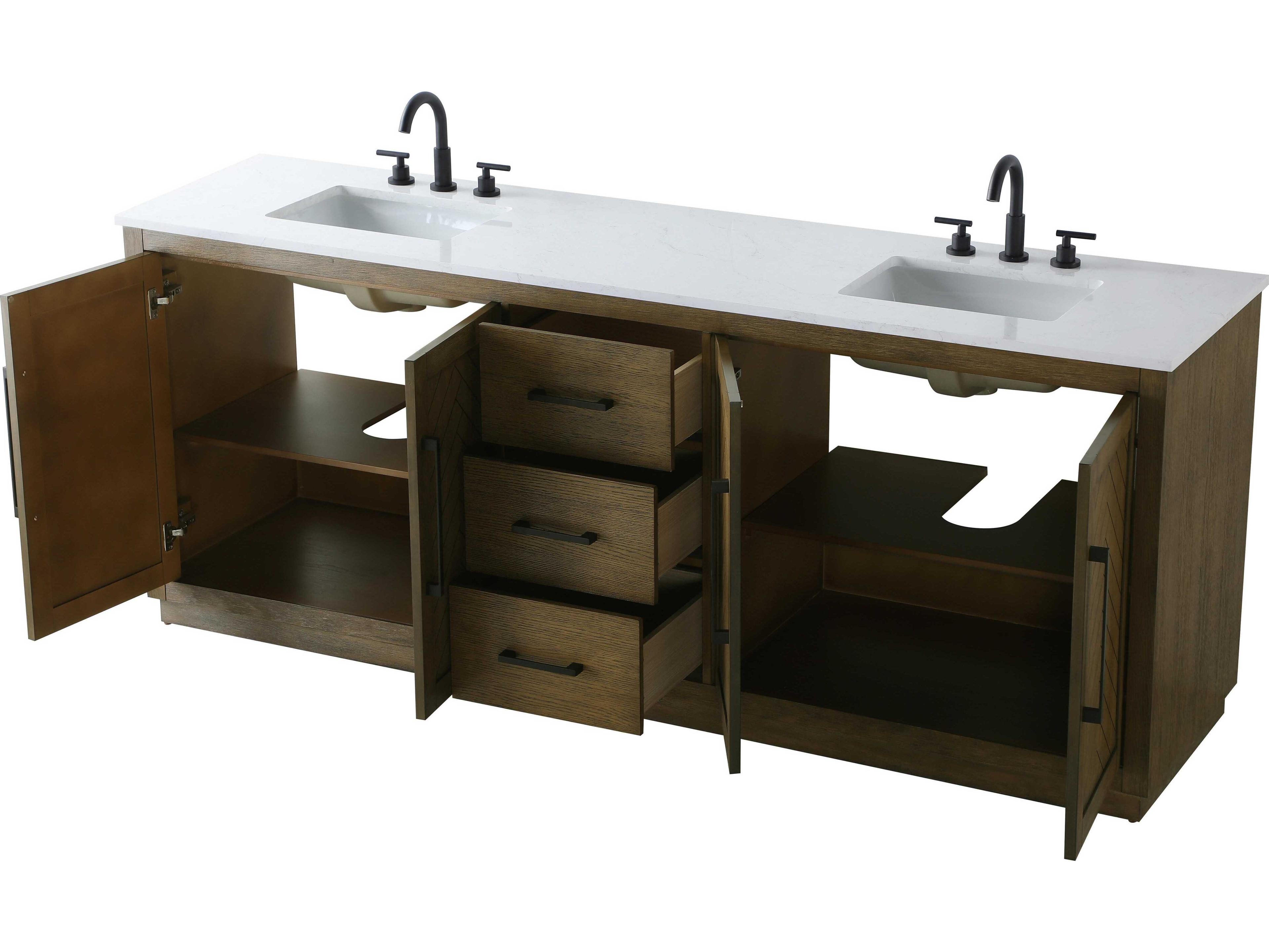 Elegant Lighting Chase Hazel Oak Vanity