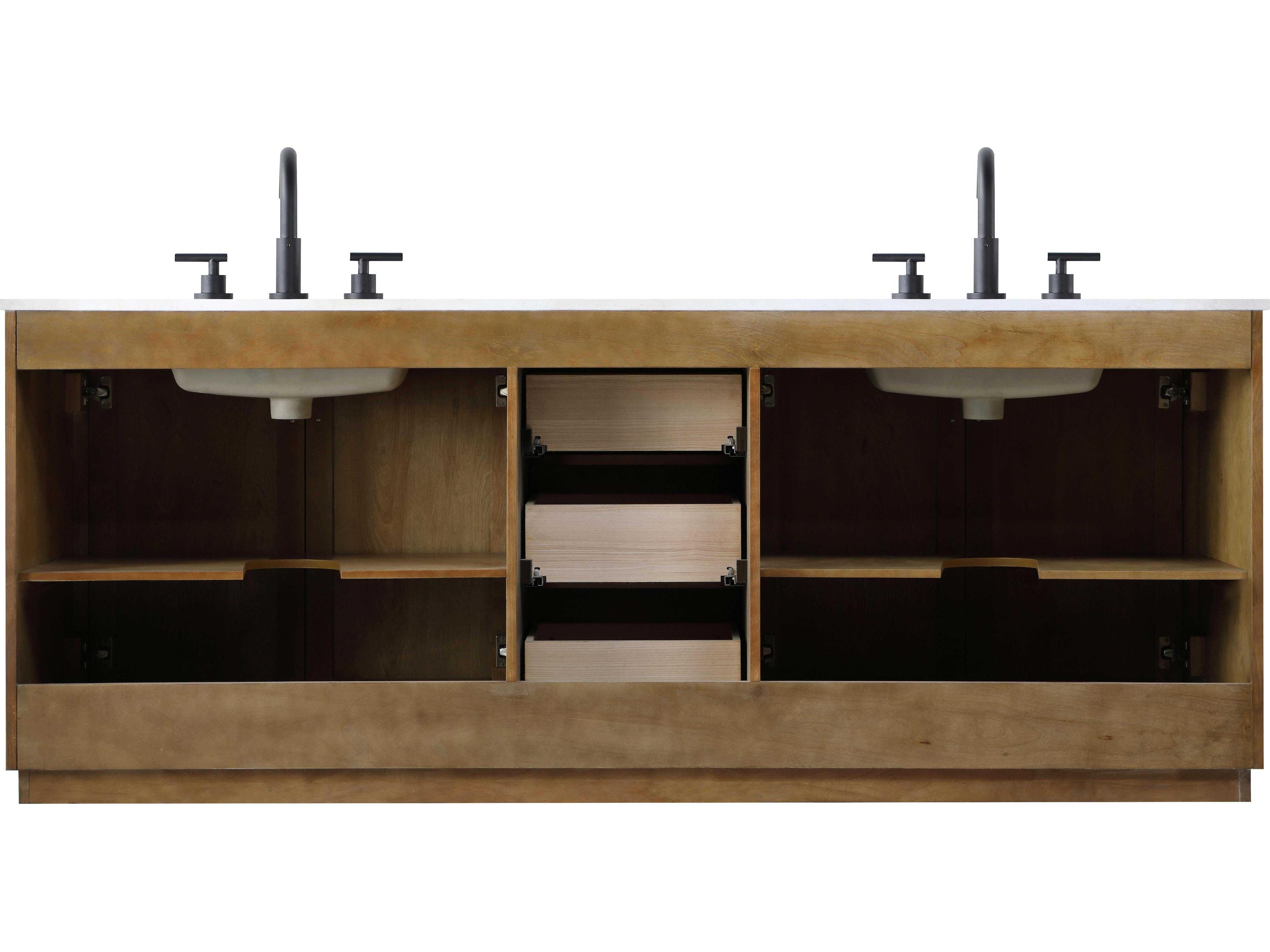 Elegant Lighting Chase Linen Oak Vanity