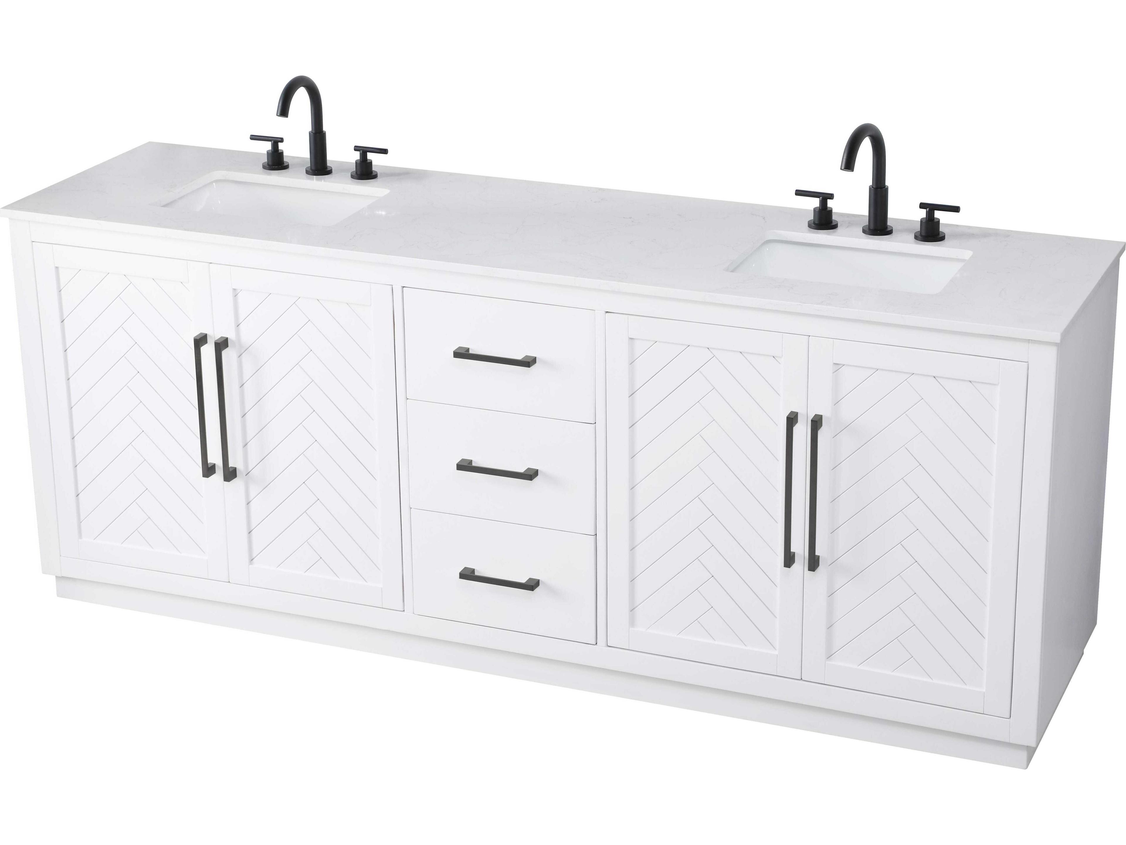 Elegant Lighting Chase White Vanity