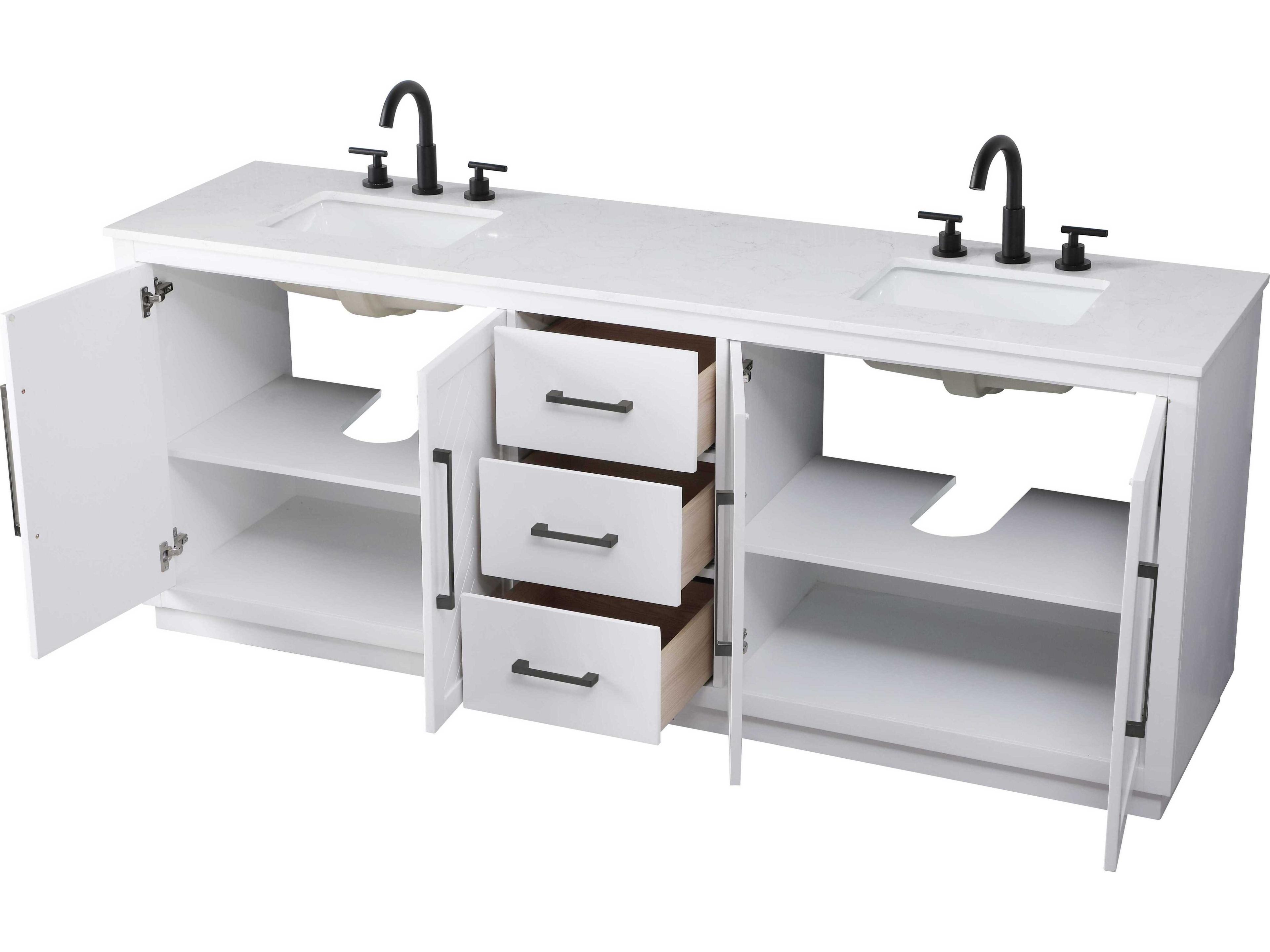 Elegant Lighting Chase White Vanity