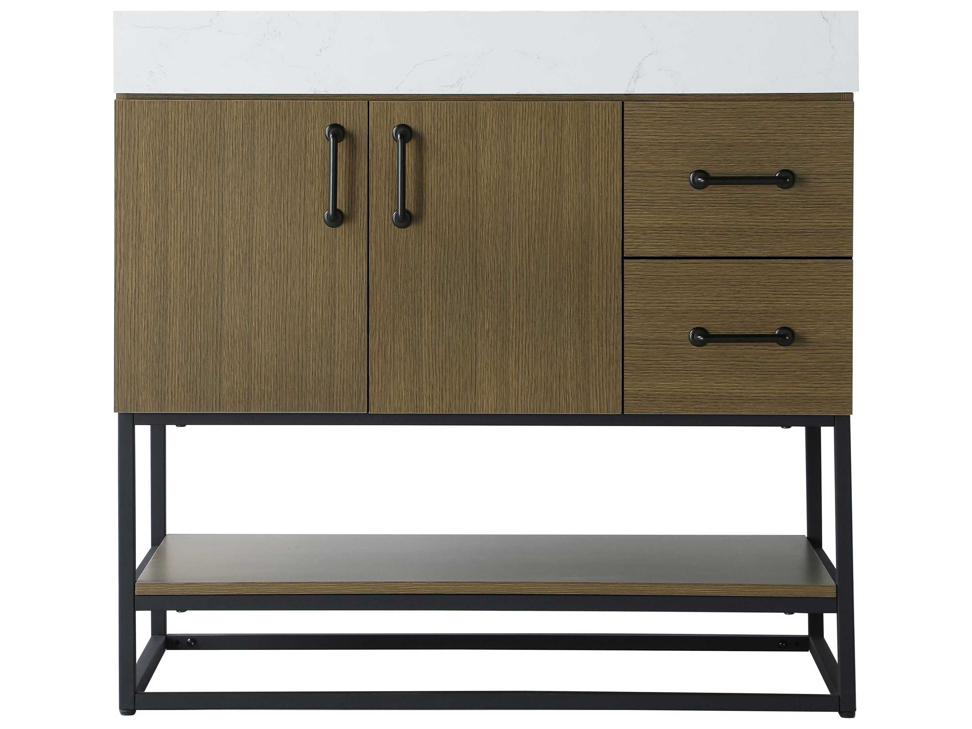 Elegant Lighting Caroline Chestnut Brown Vanity