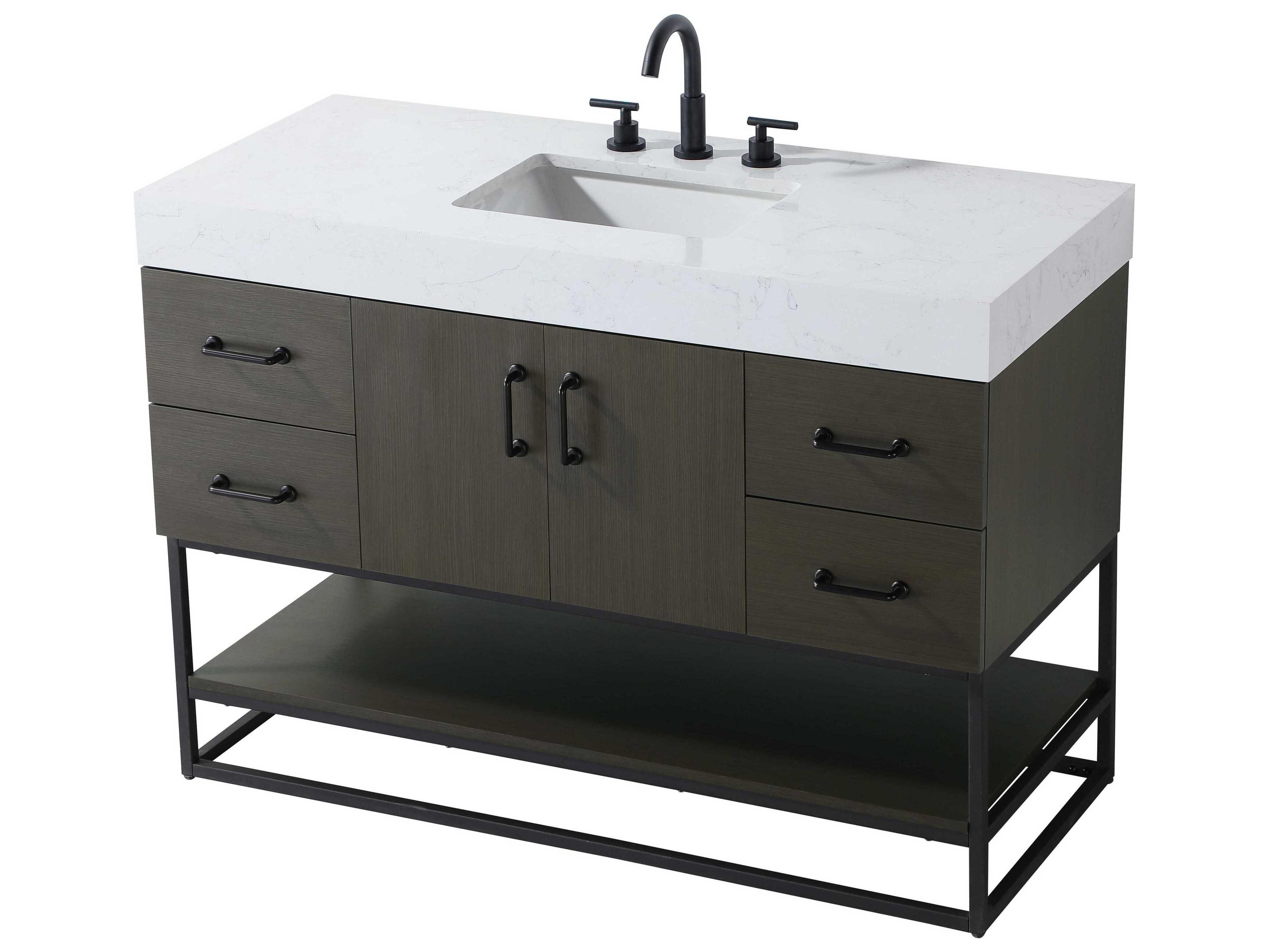 Elegant Lighting Caroline Mocha Brown Vanity