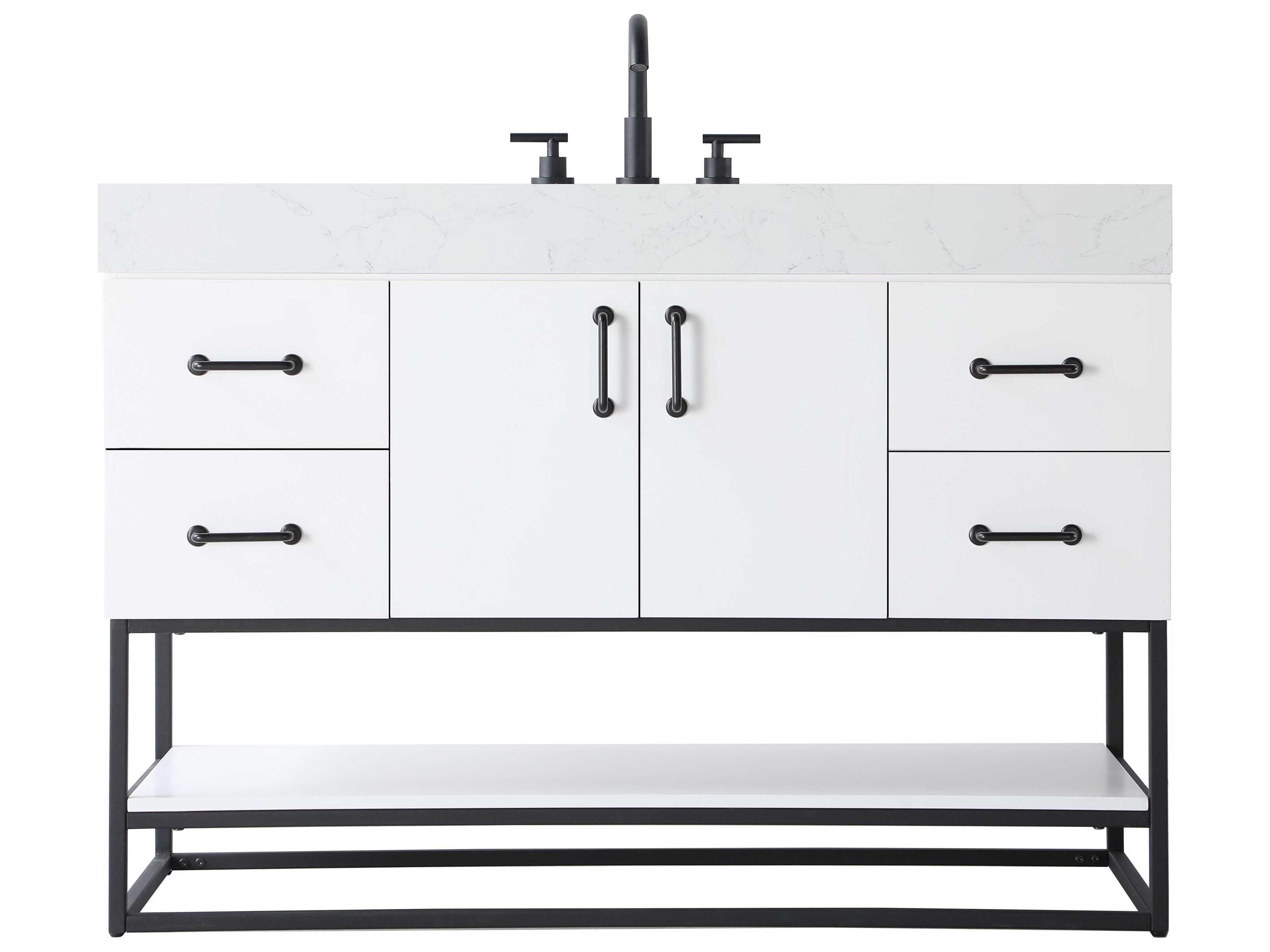 Elegant Lighting Caroline White Vanity