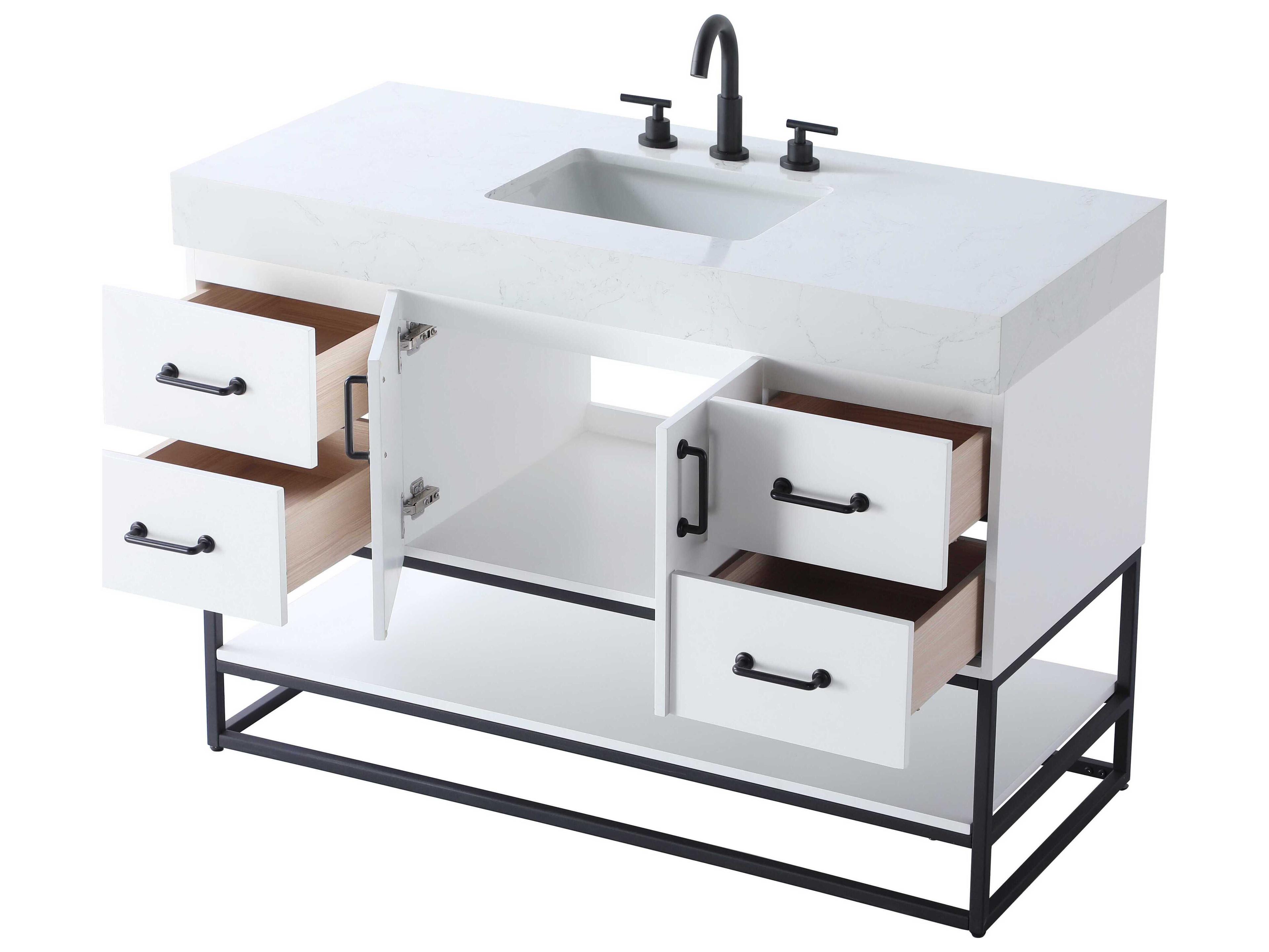 Elegant Lighting Caroline White Vanity