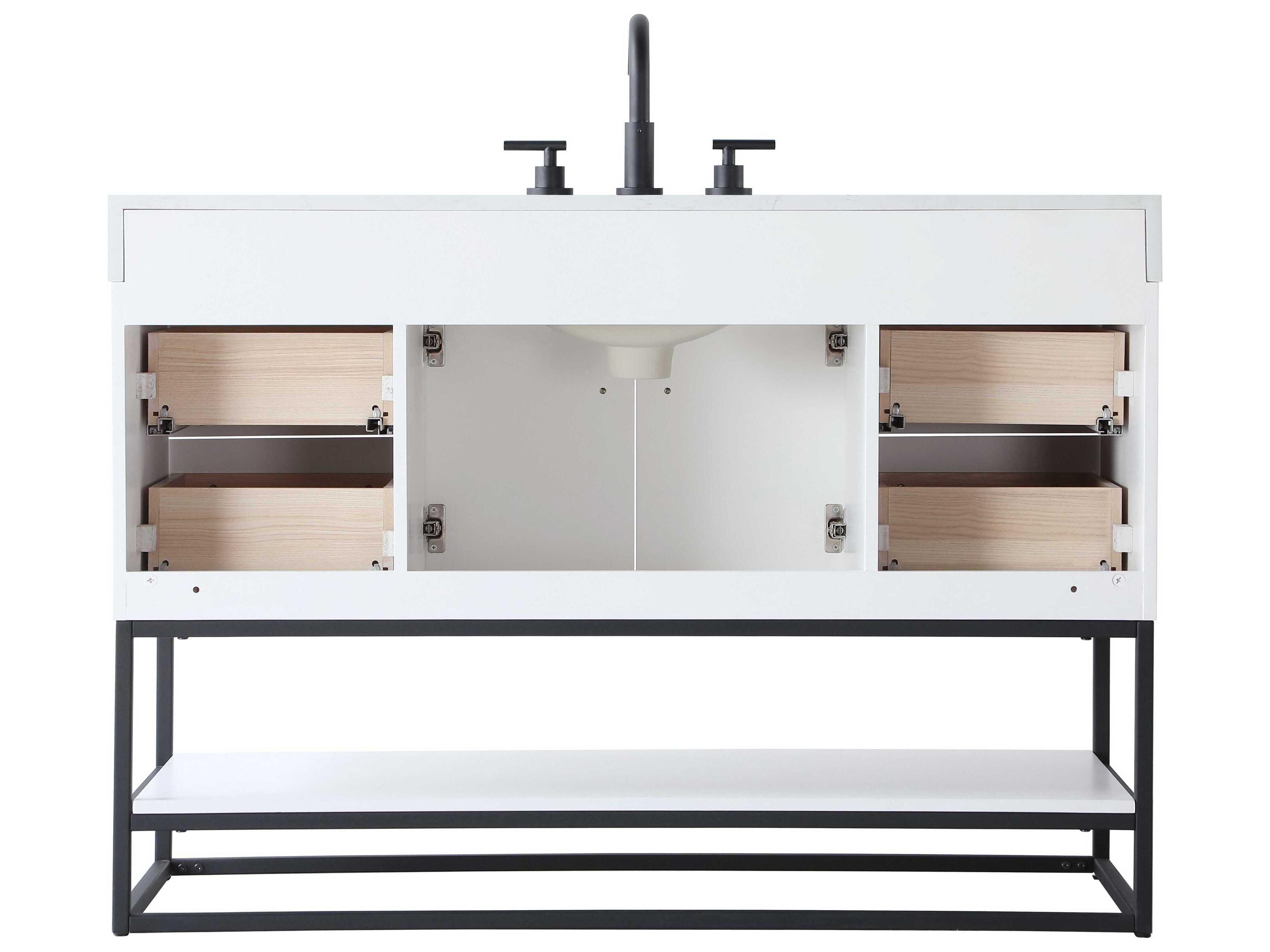 Elegant Lighting Caroline White Vanity