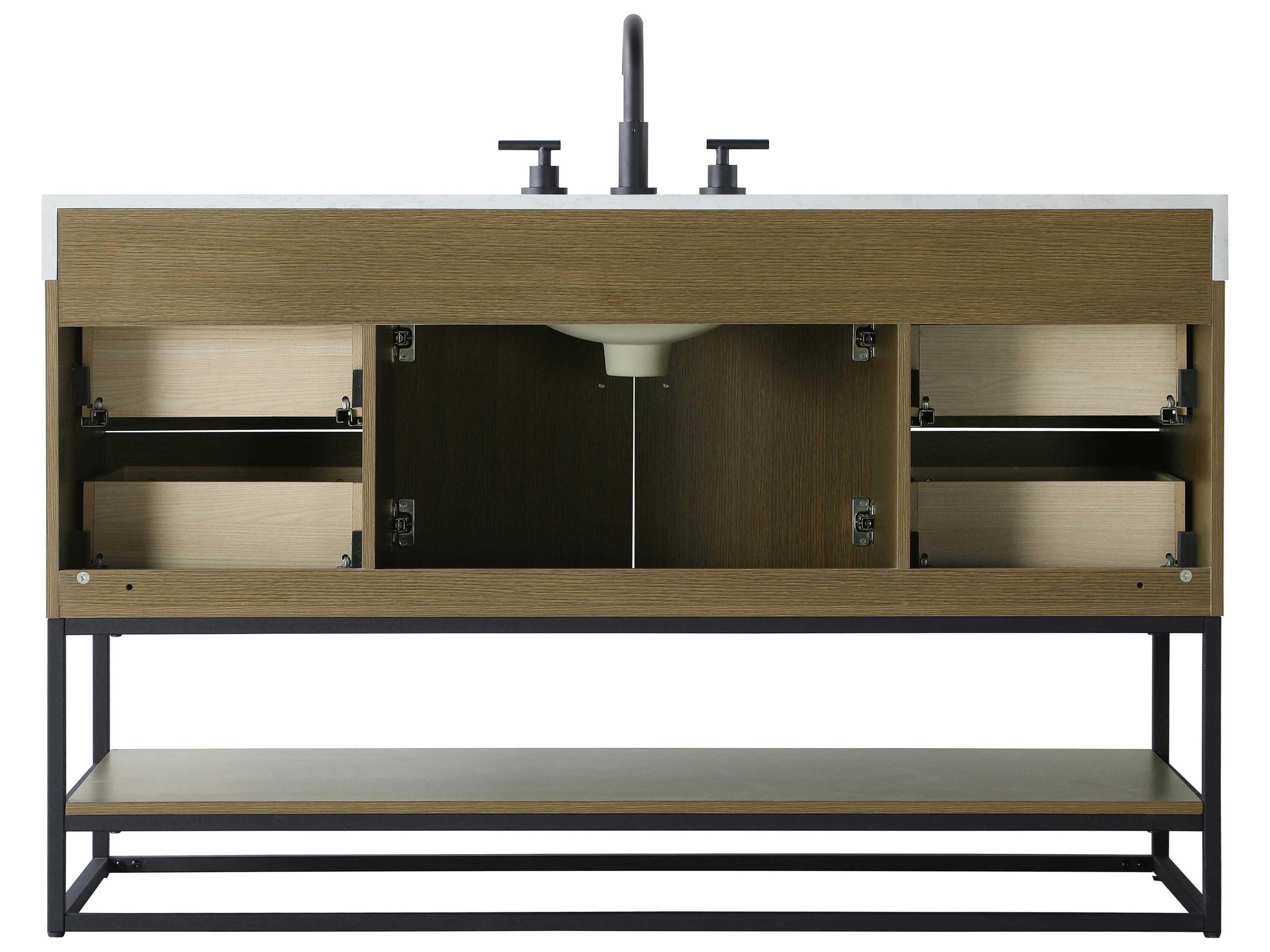 Elegant Lighting Caroline Chestnut Brown Vanity