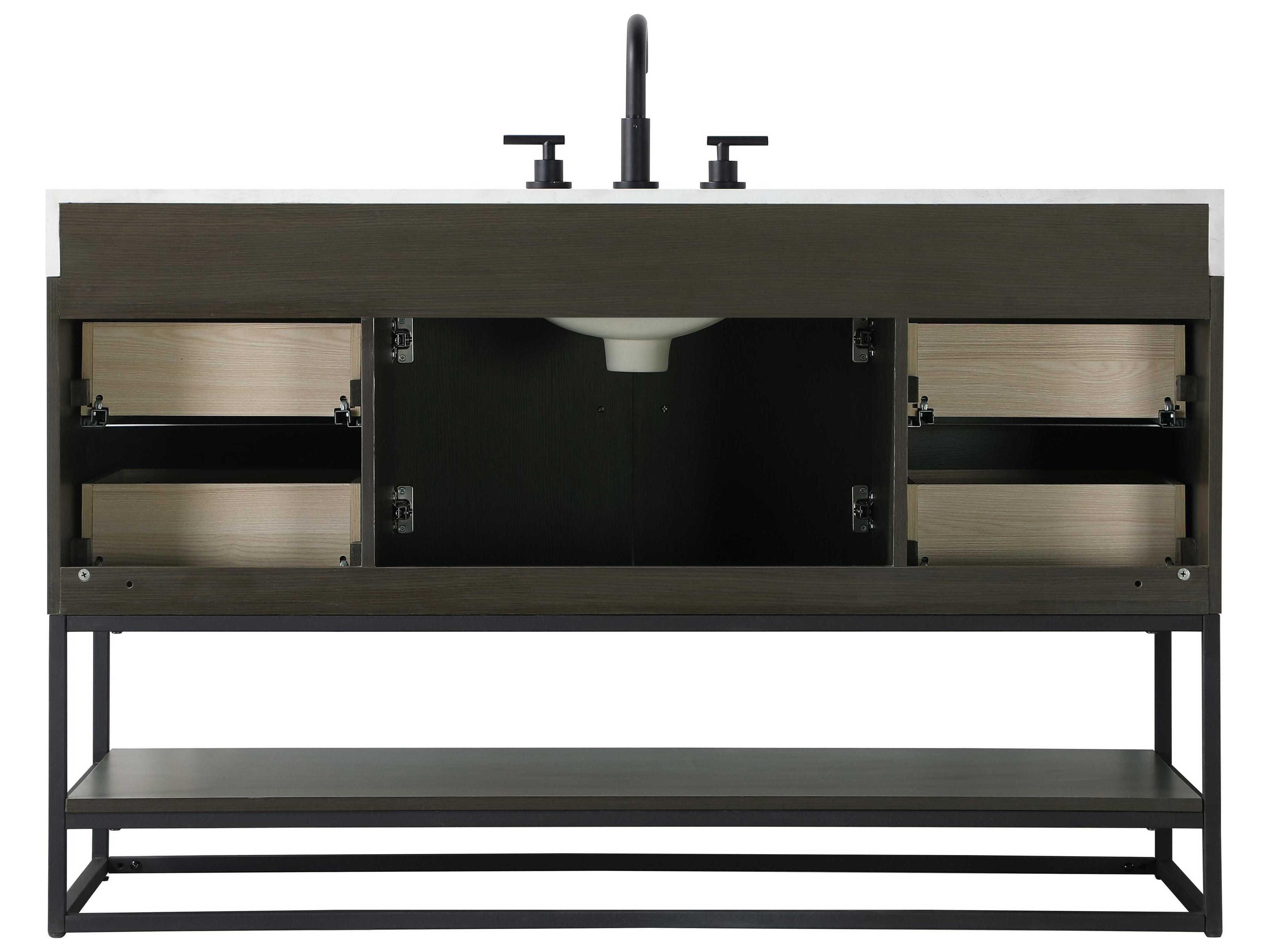 Elegant Lighting Caroline Mocha Brown Vanity