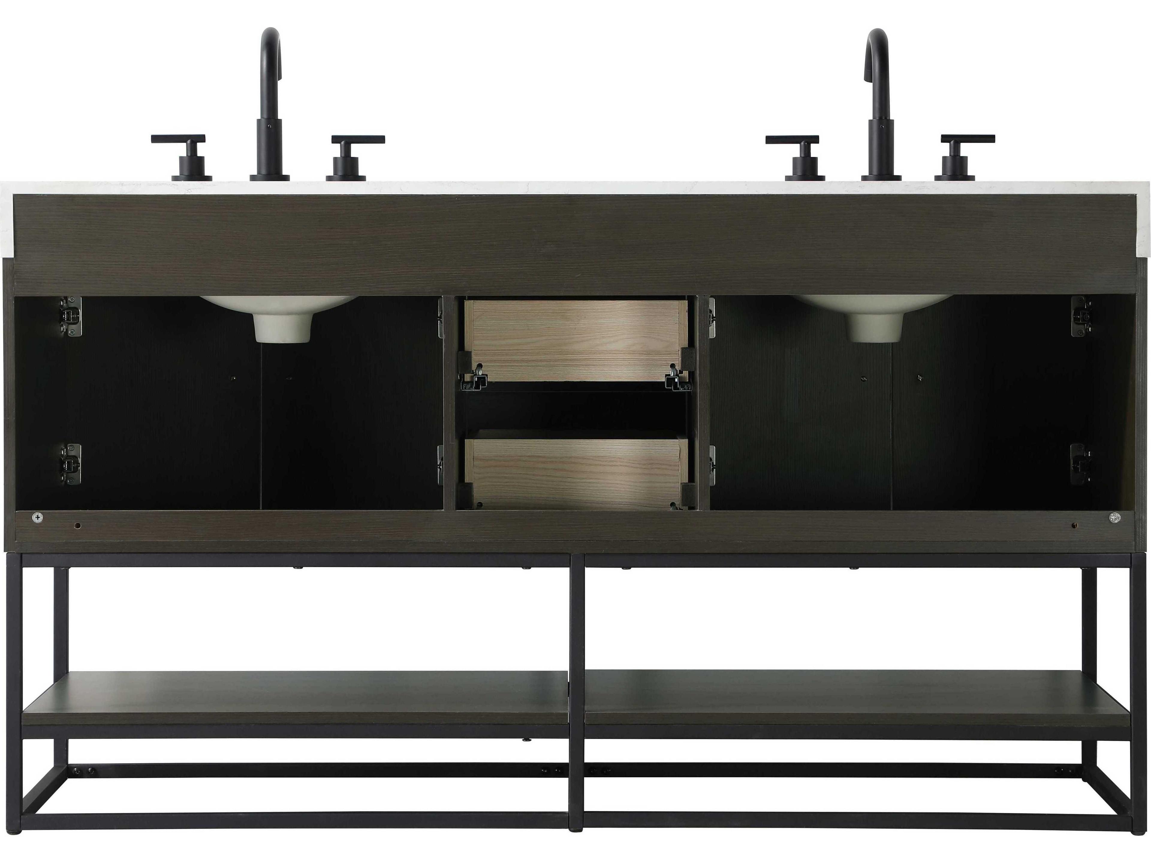 Elegant Lighting Caroline Mocha Brown Vanity