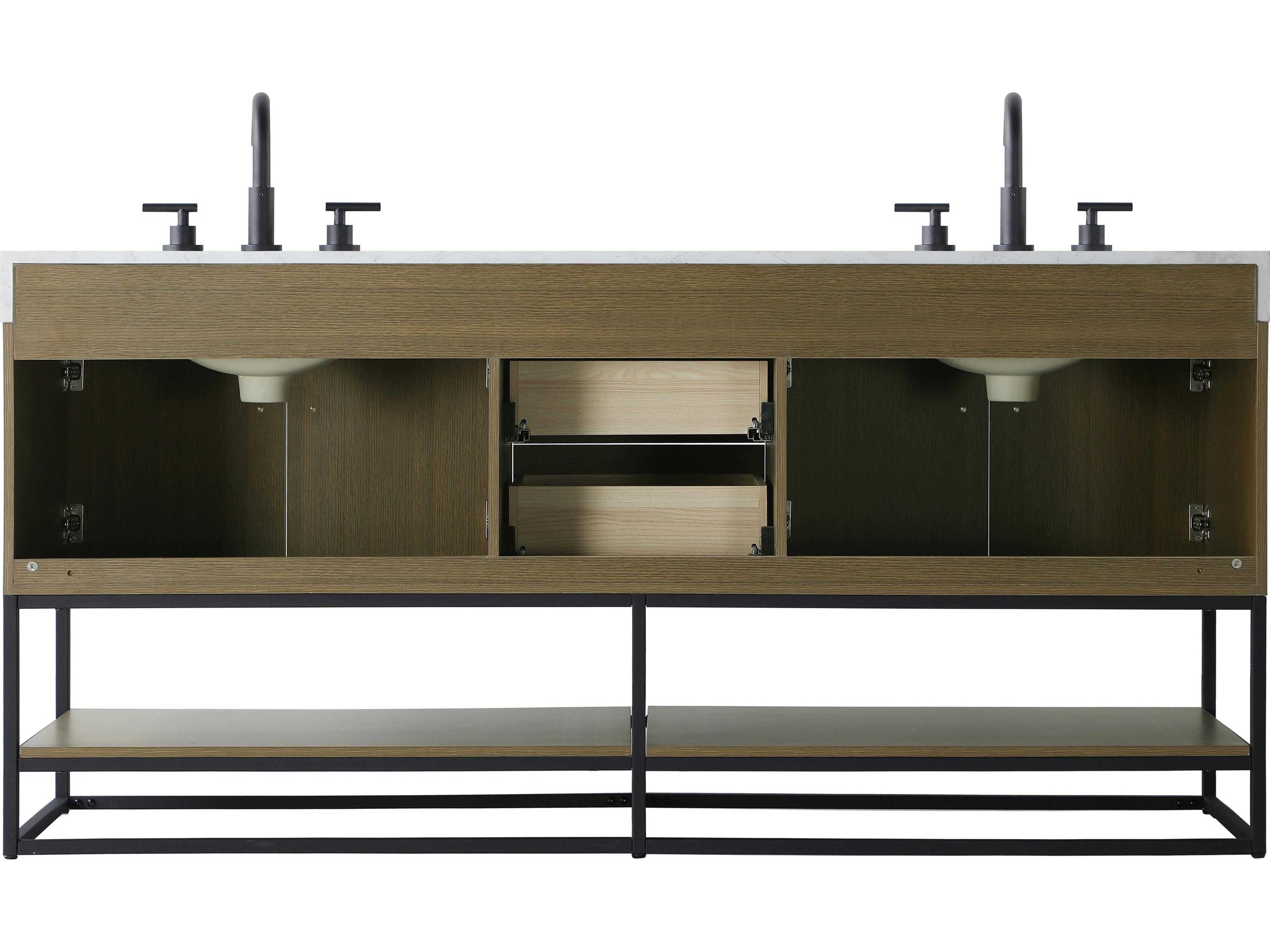 Elegant Lighting Caroline Chestnut Brown Vanity