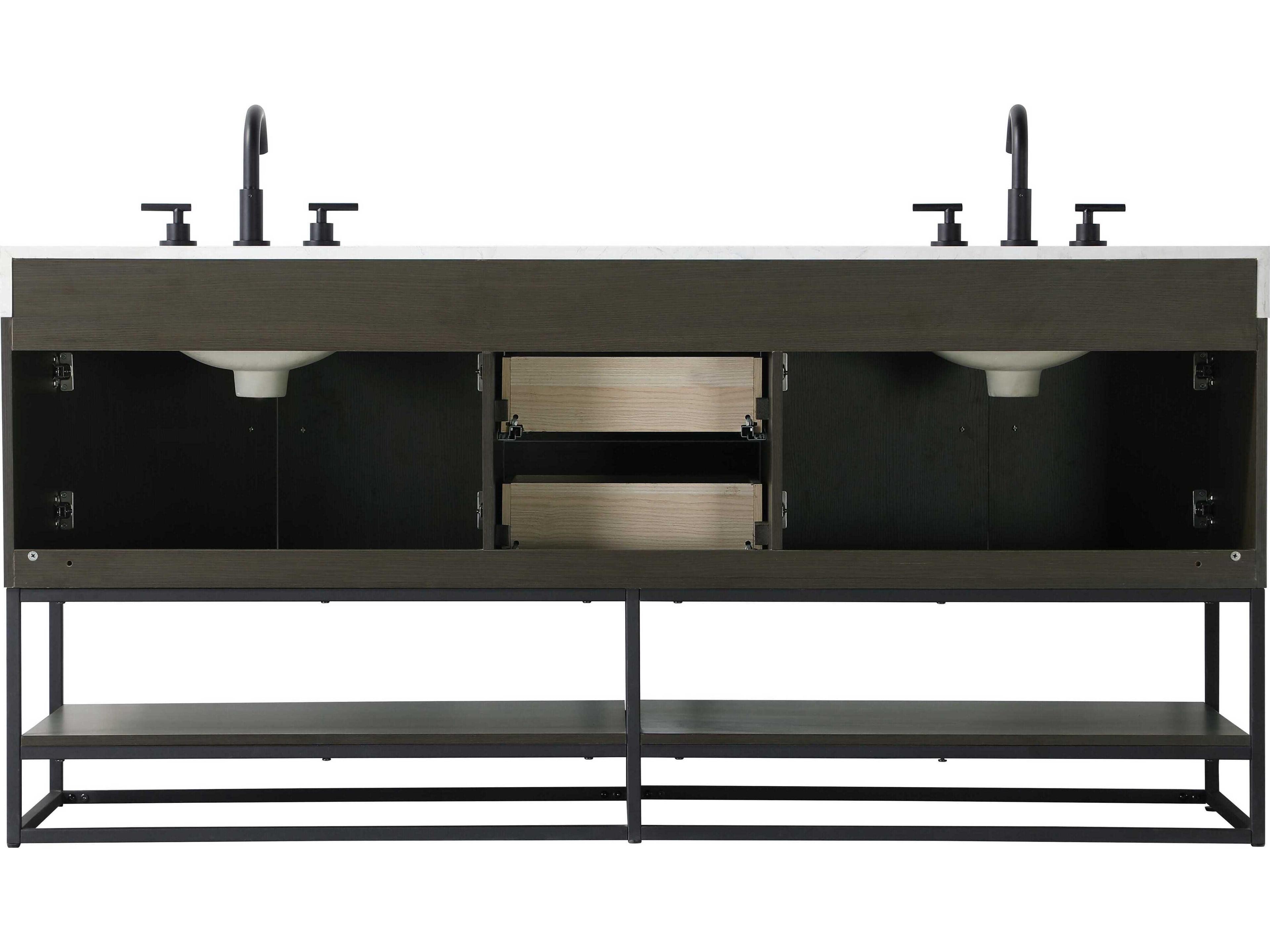 Elegant Lighting Caroline Mocha Brown Vanity