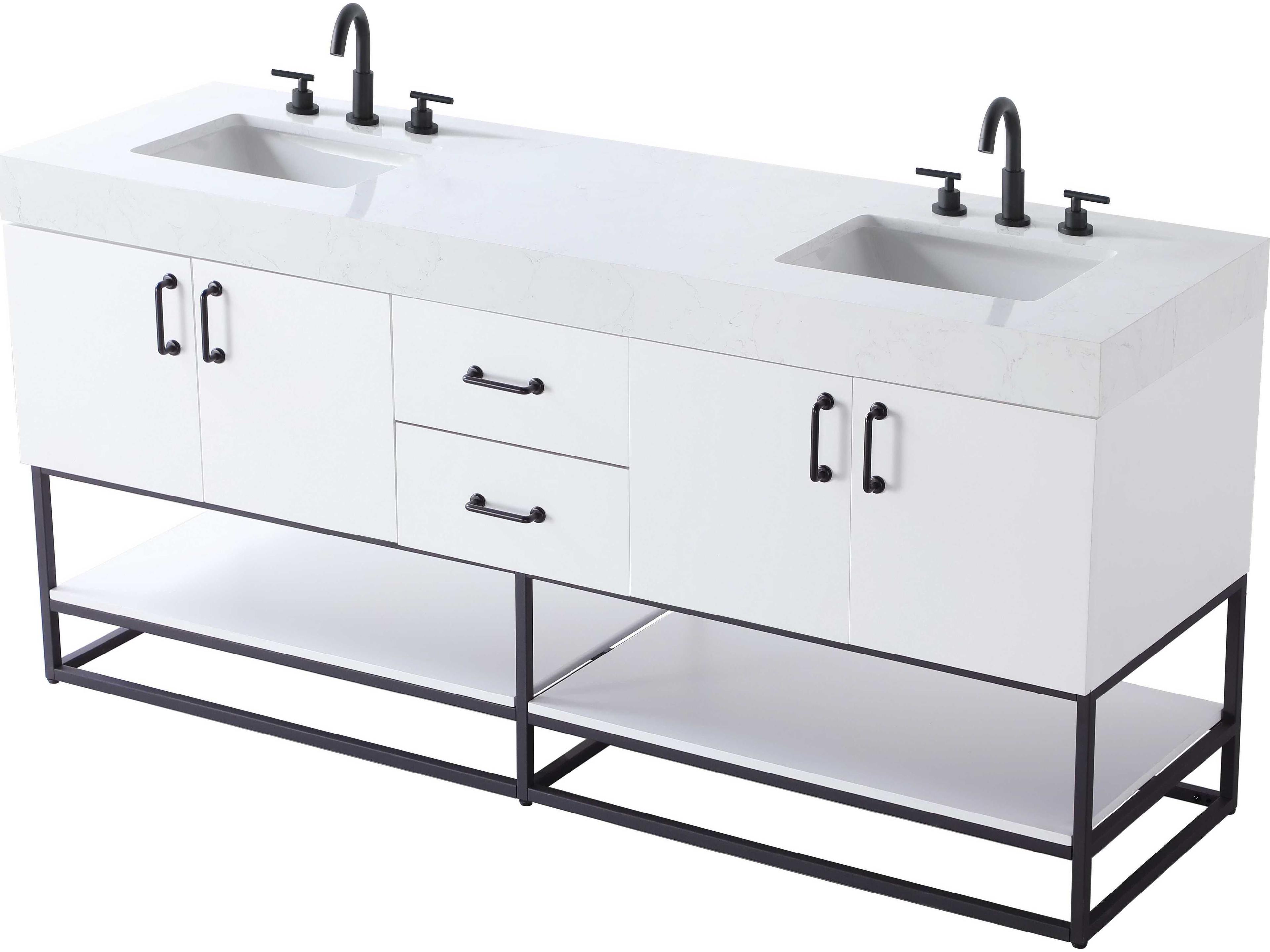 Elegant Lighting Caroline White Vanity