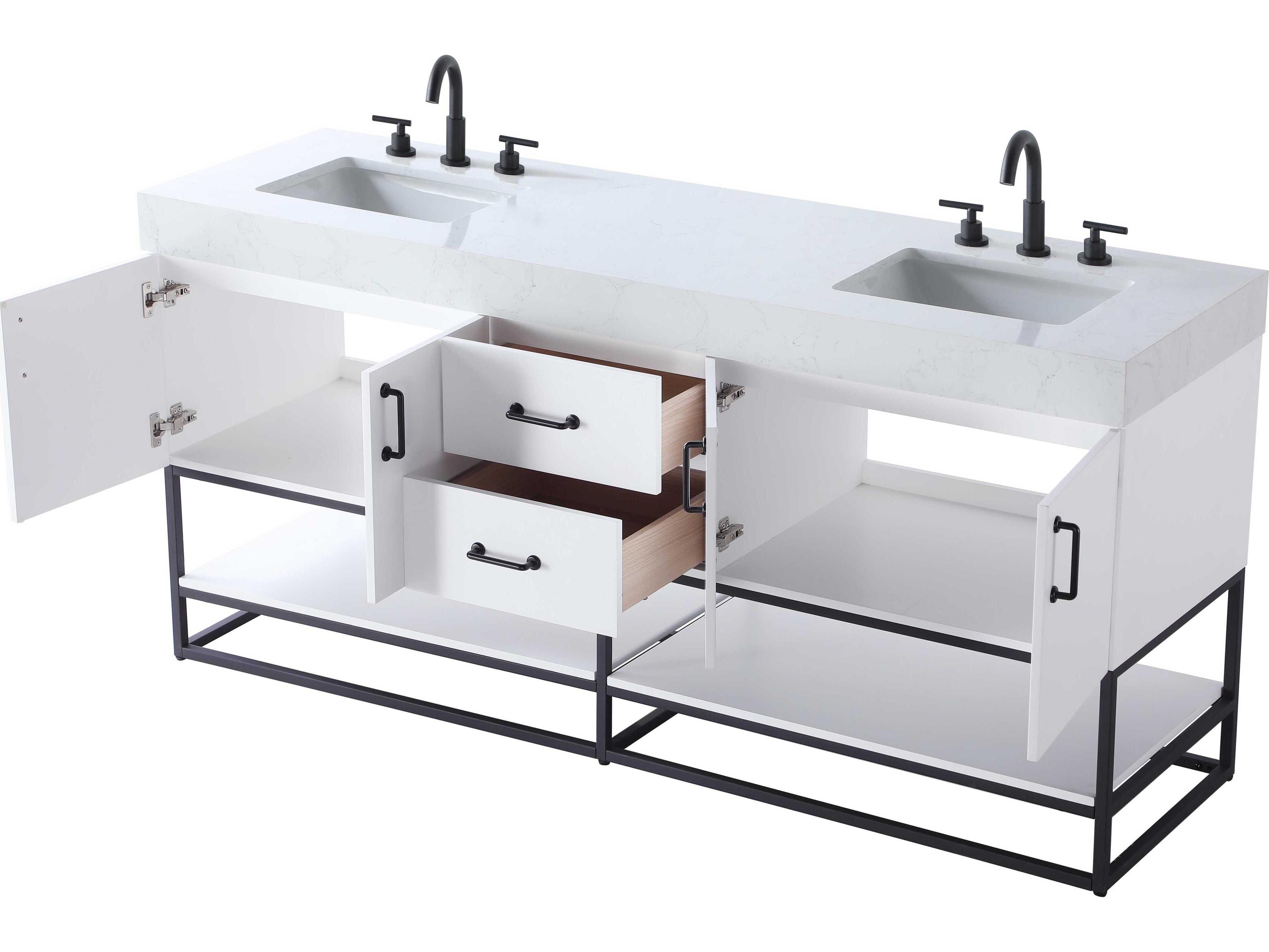 Elegant Lighting Caroline White Vanity