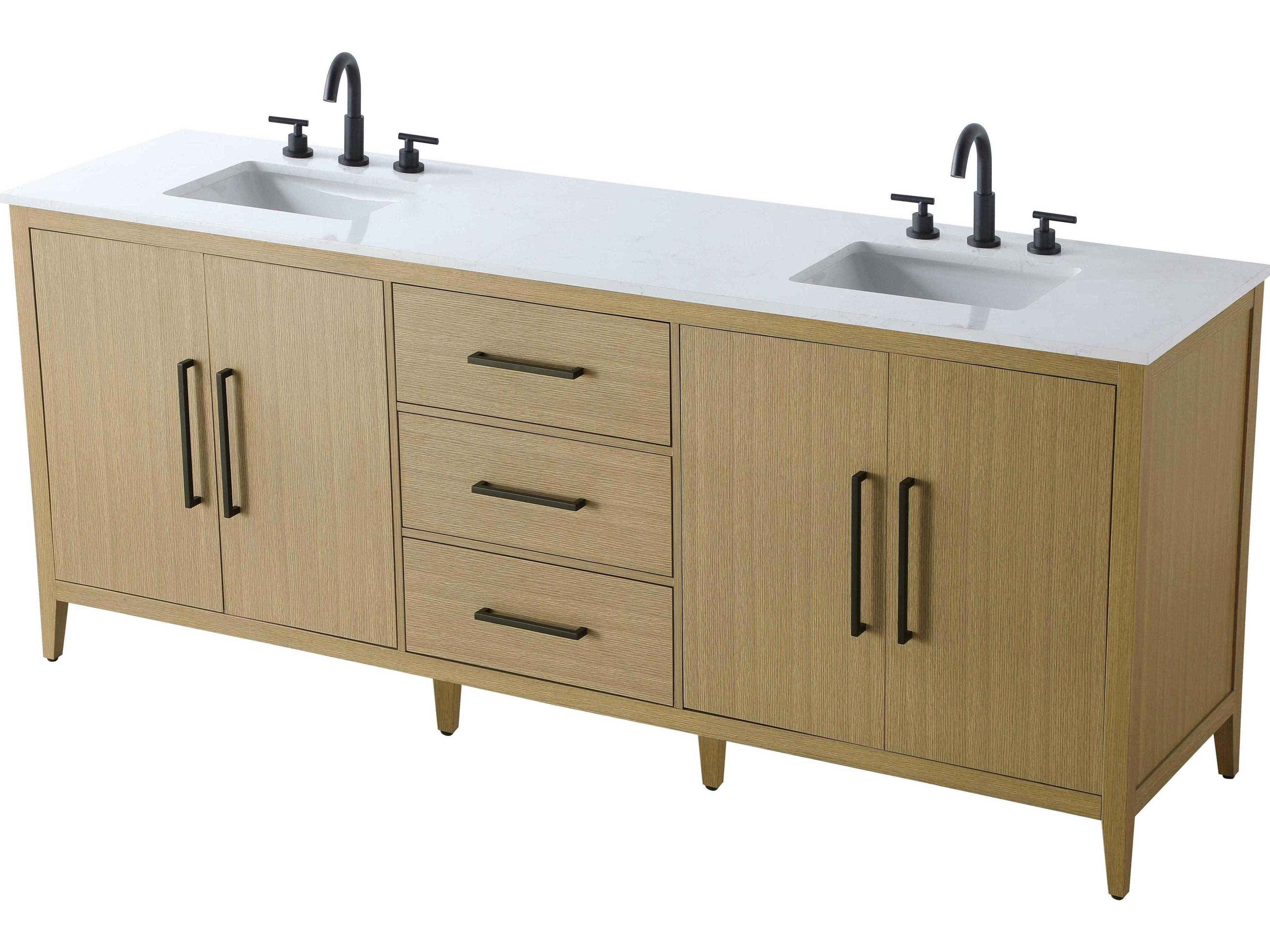 Elegant Lighting Millie Honey Brown Vanity